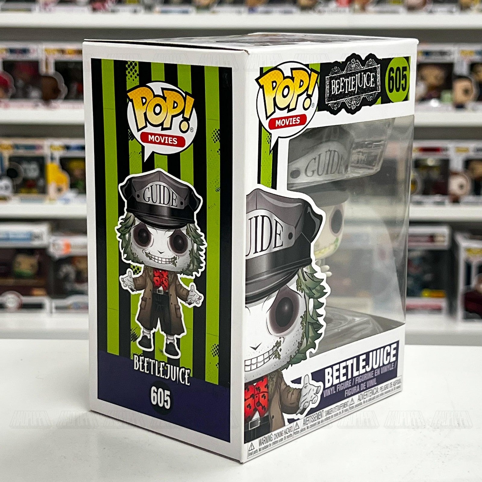 Funko Pop Beetlejuice Guide Hat Vinyl Figure 605 New In Box Collectible Movies