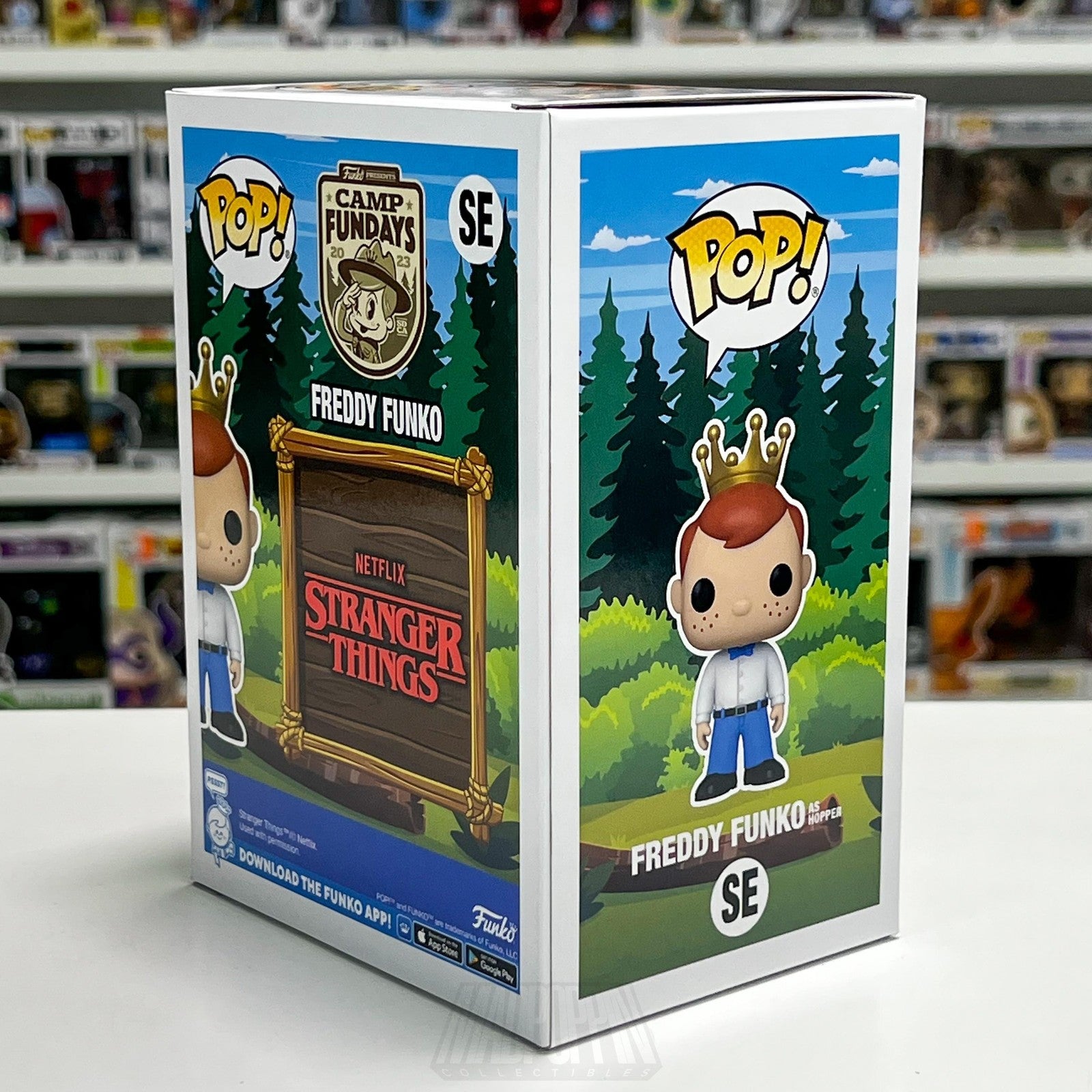 Funko Pop Freddy as Hopper Stranger Things Camp Fundays SE 250 PCS Limited SciFi