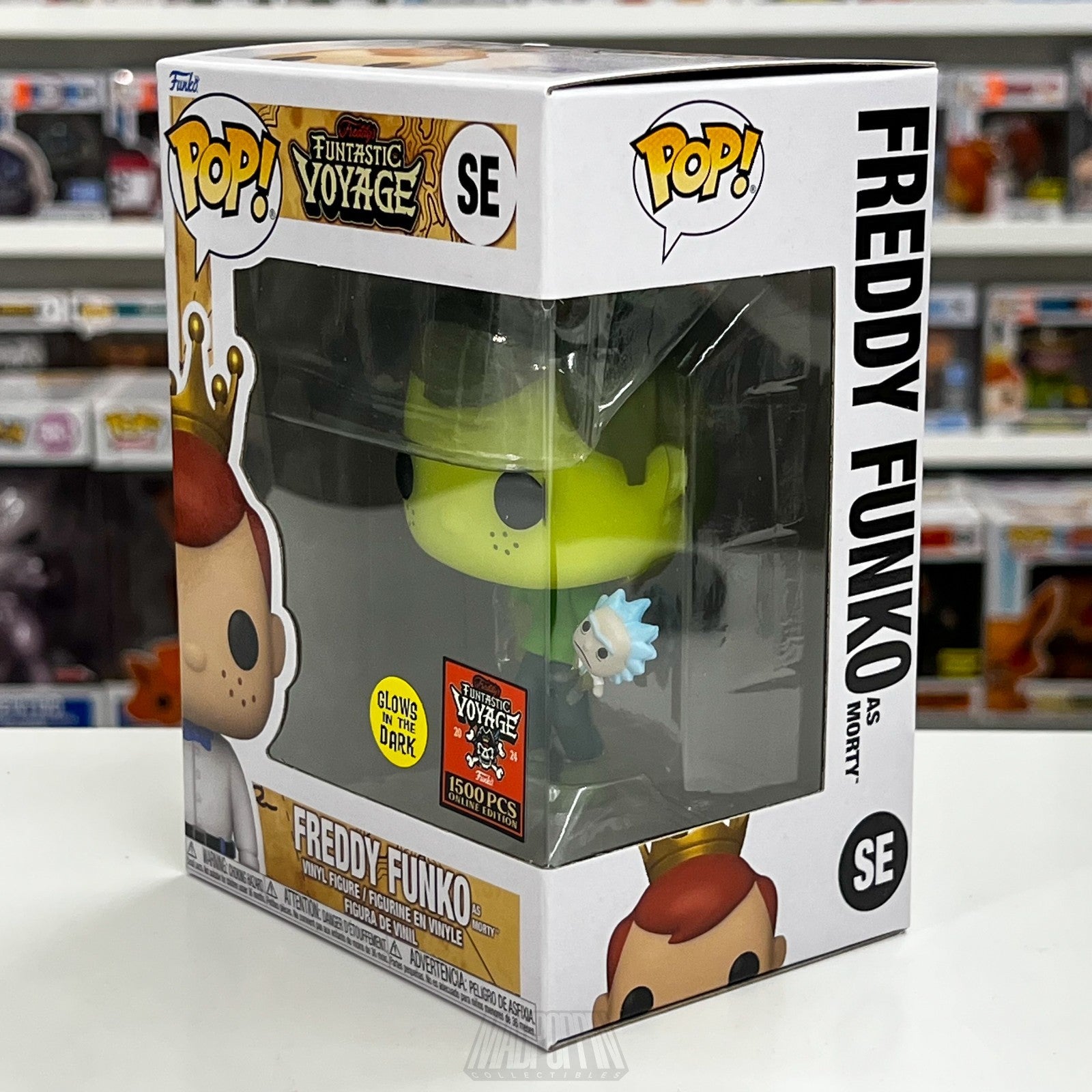 Funko Pop Fundays Funtastic Voyage Freddy Toxic Morty Glow Holding Rick 1500 PCS