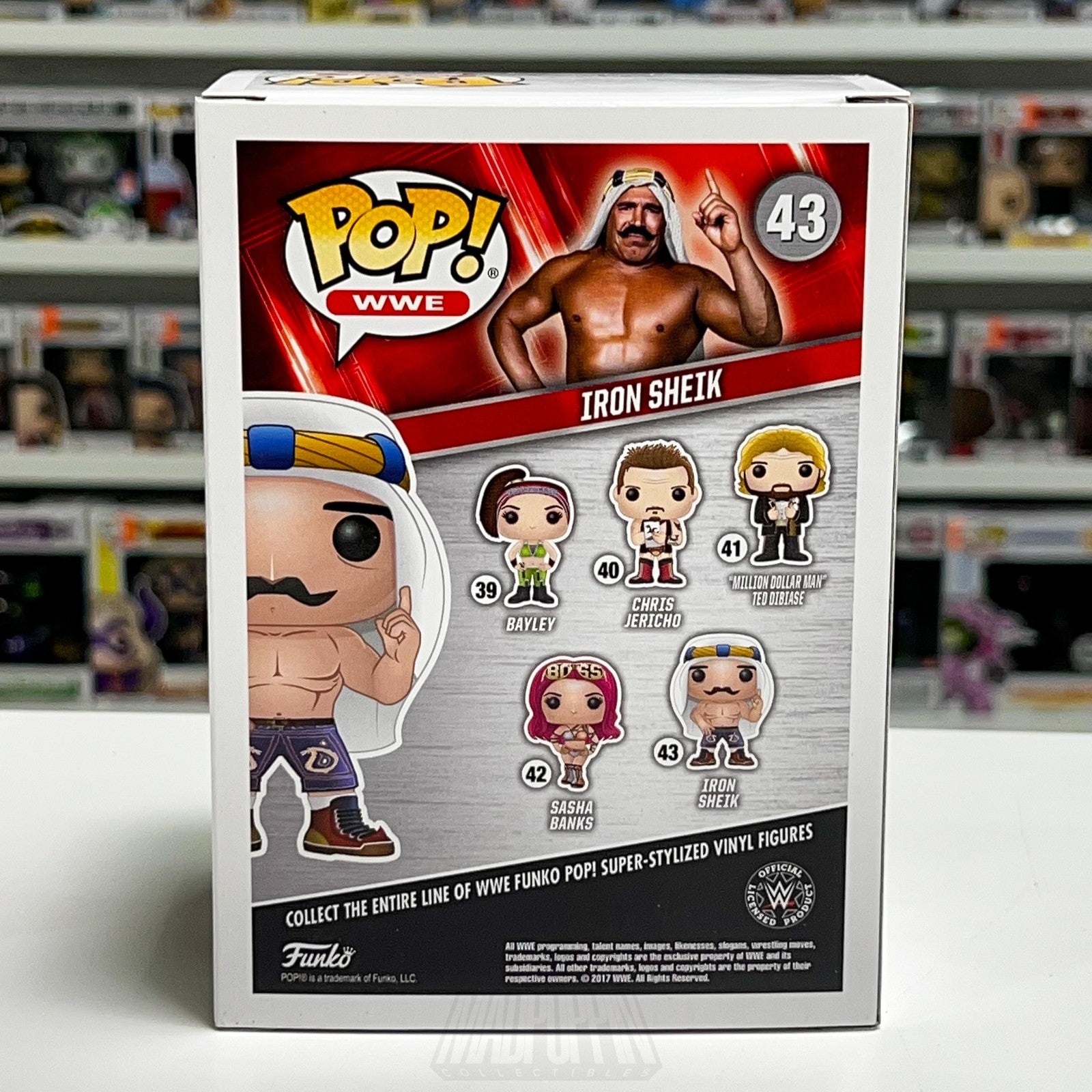 Funko Pop! WWE Iron Sheik #43 Vinyl Figure New In Box Wrestling Collectible Toy