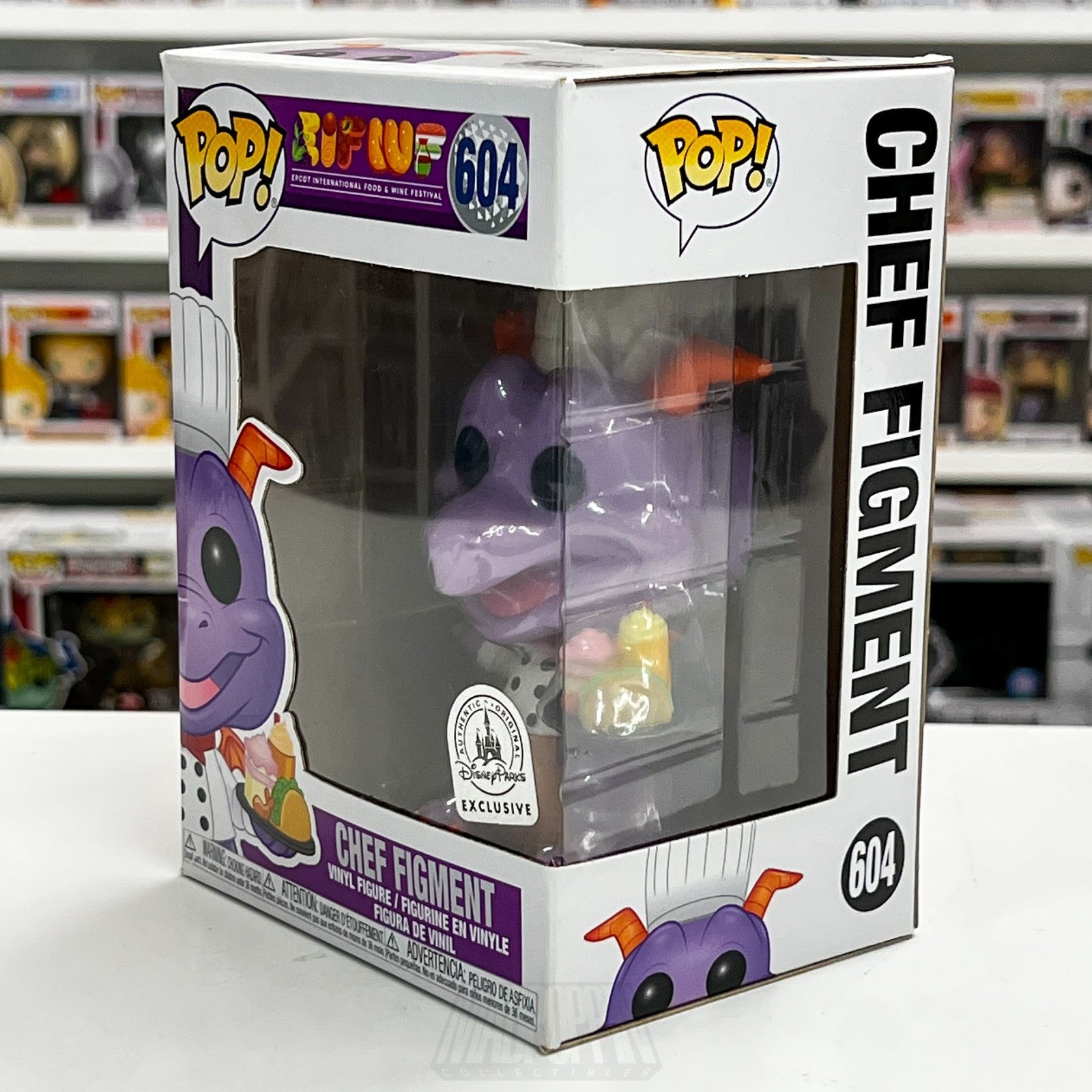 Funko Pop Disney Chef Figment Epcot Food Wine Festival Exclusive 604 Toy Figure1