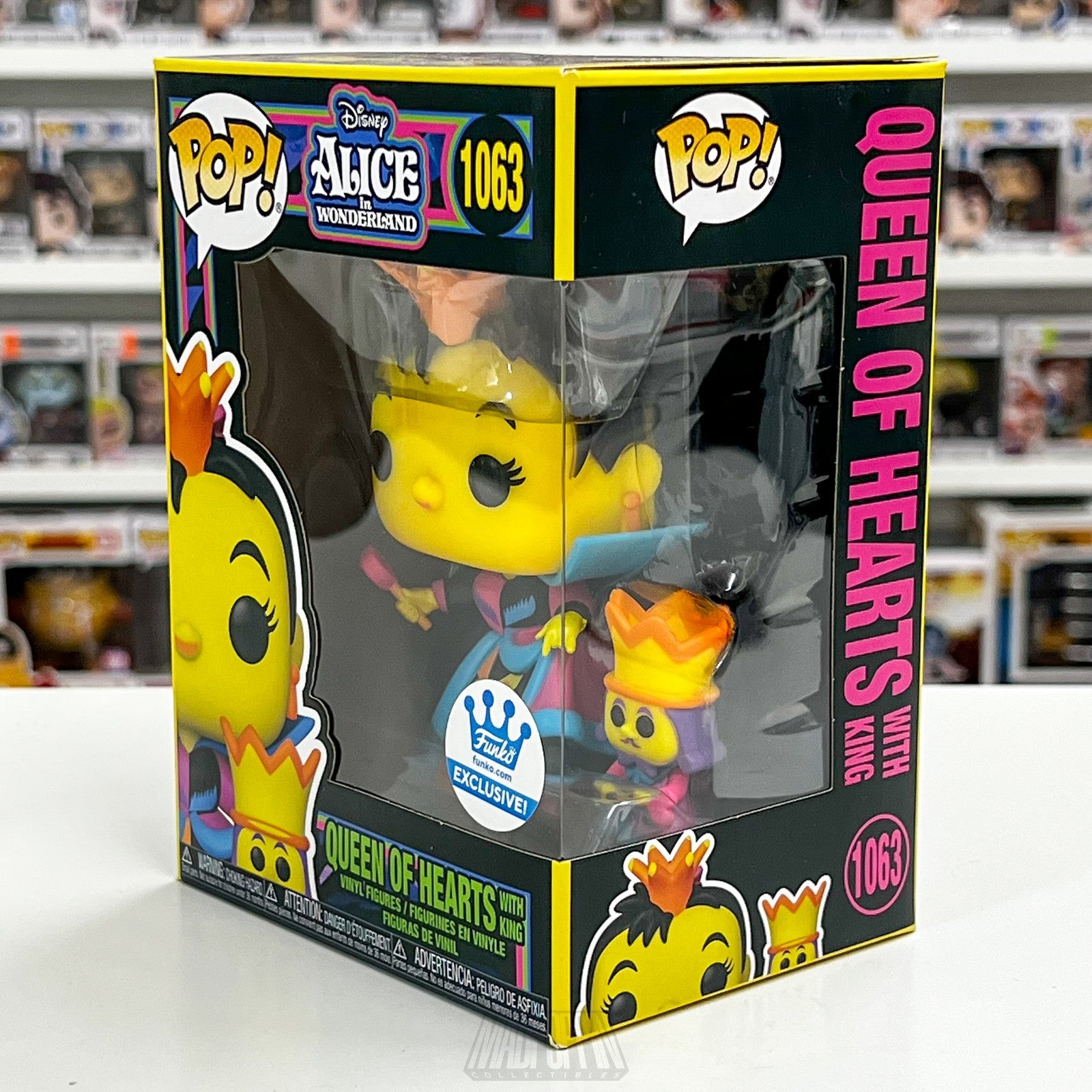 Funko Pop Alice in Wonderland Queen of Hearts 1063 Vinyl Figure Blacklight