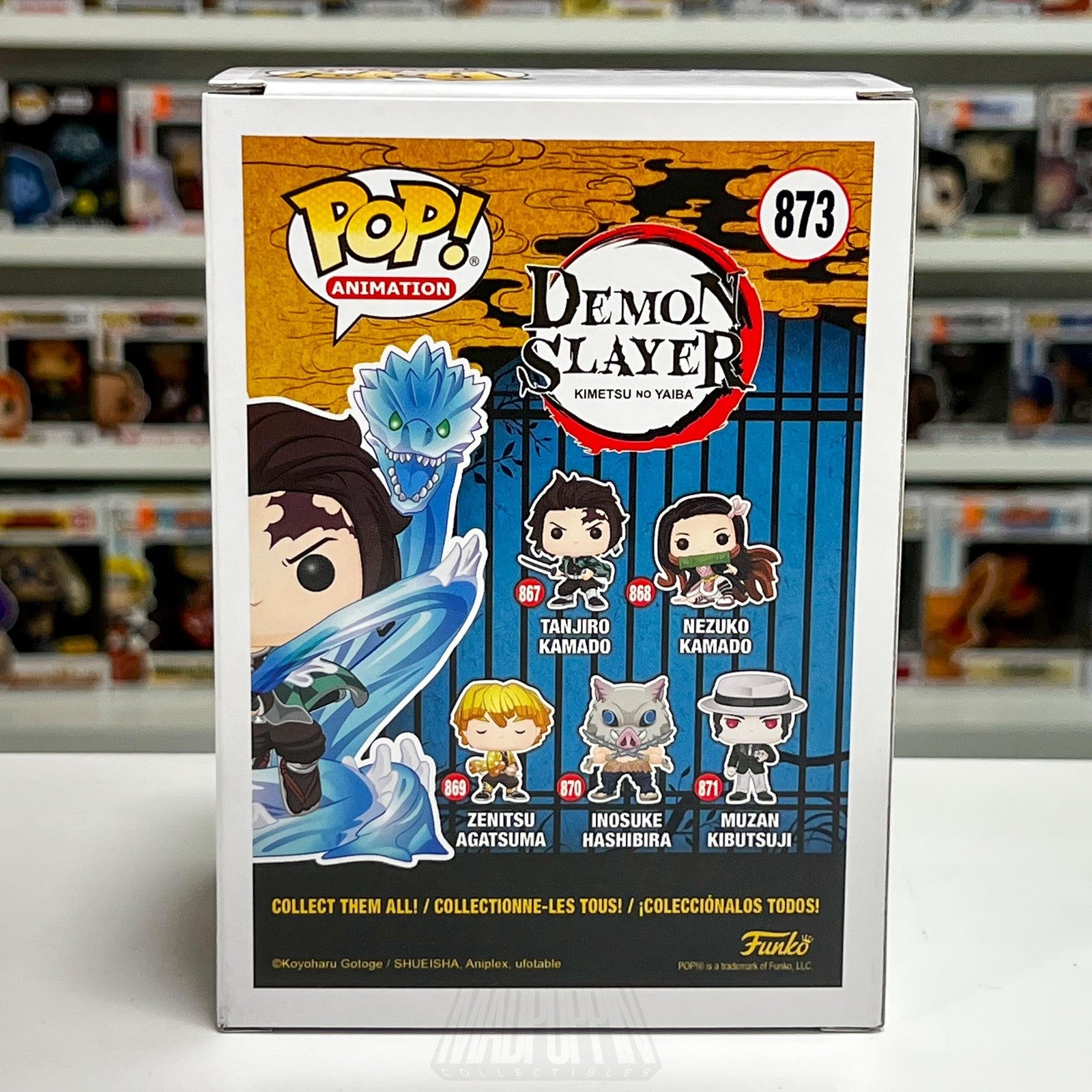 Funko Pop Demon Slayer Tanjiro Kamado #873 BoxLunch Glow Vinyl Figure Anime NIB