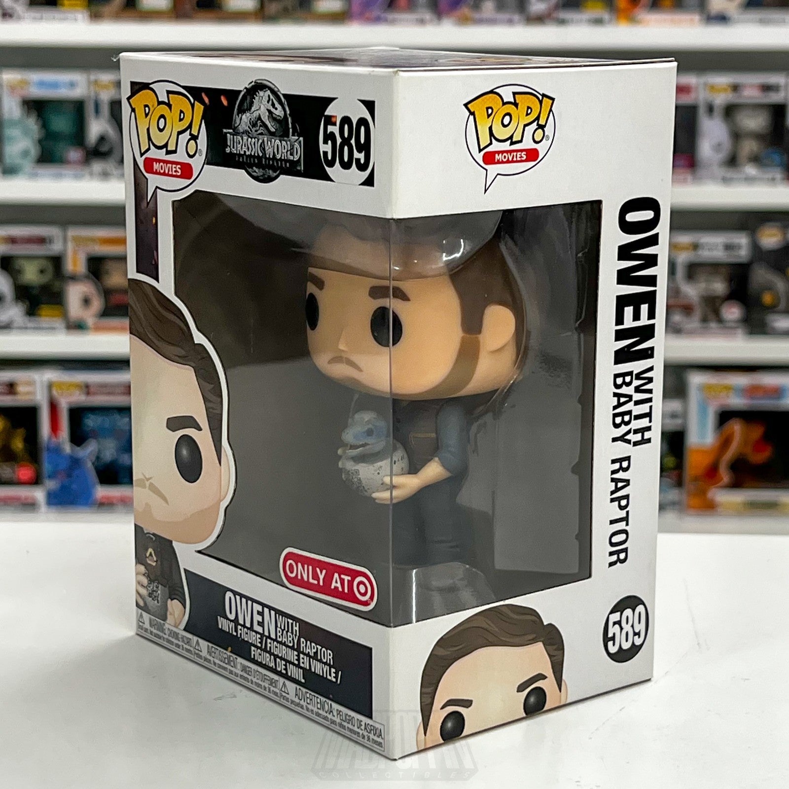 Funko Pop Movies Jurassic World Owen Baby Raptor Target 589 Dinosaur Toy Figure1