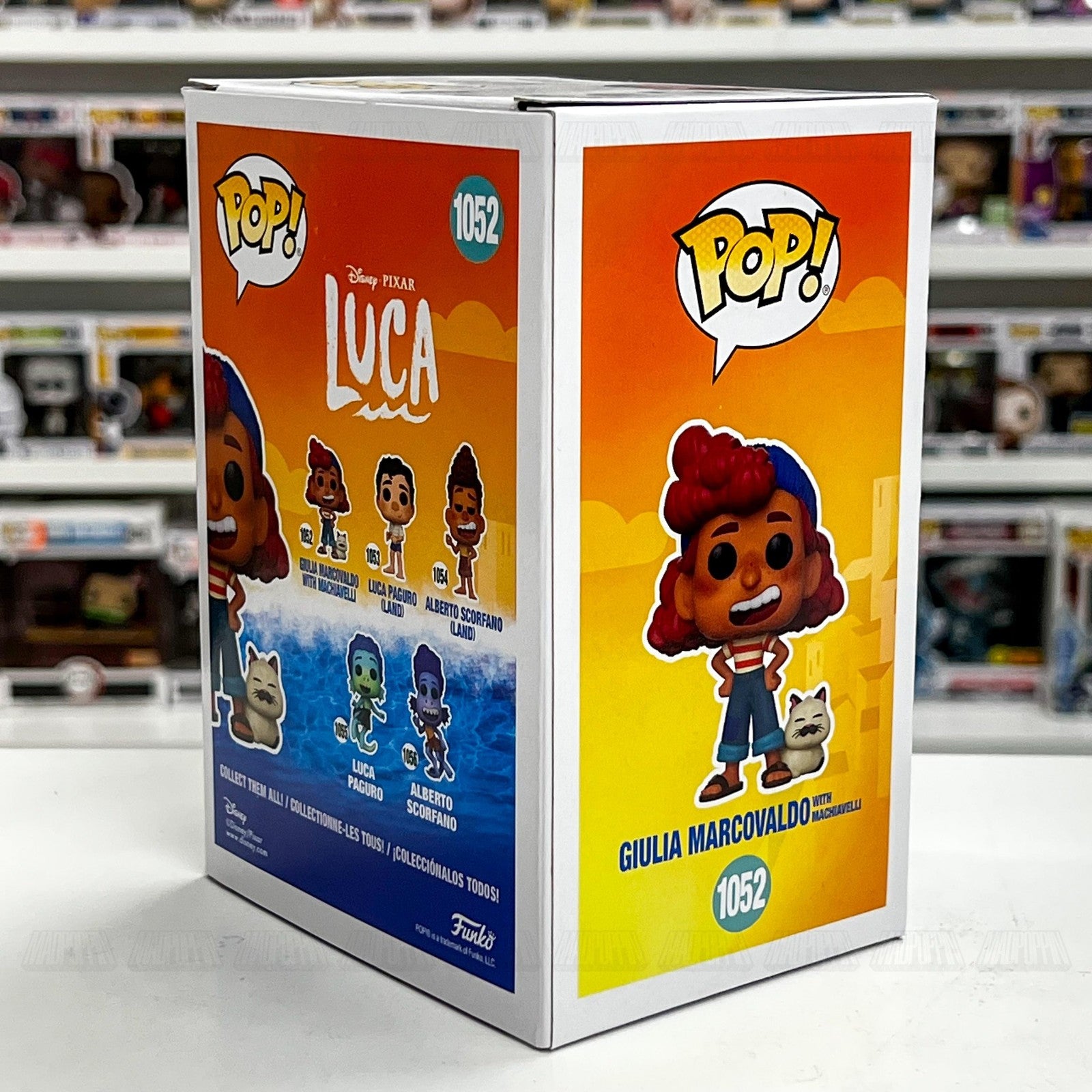 Funko Pop Disney Pixar Luca 1052 Giulia Marcovaldo Machiavelli Vinyl Figure New