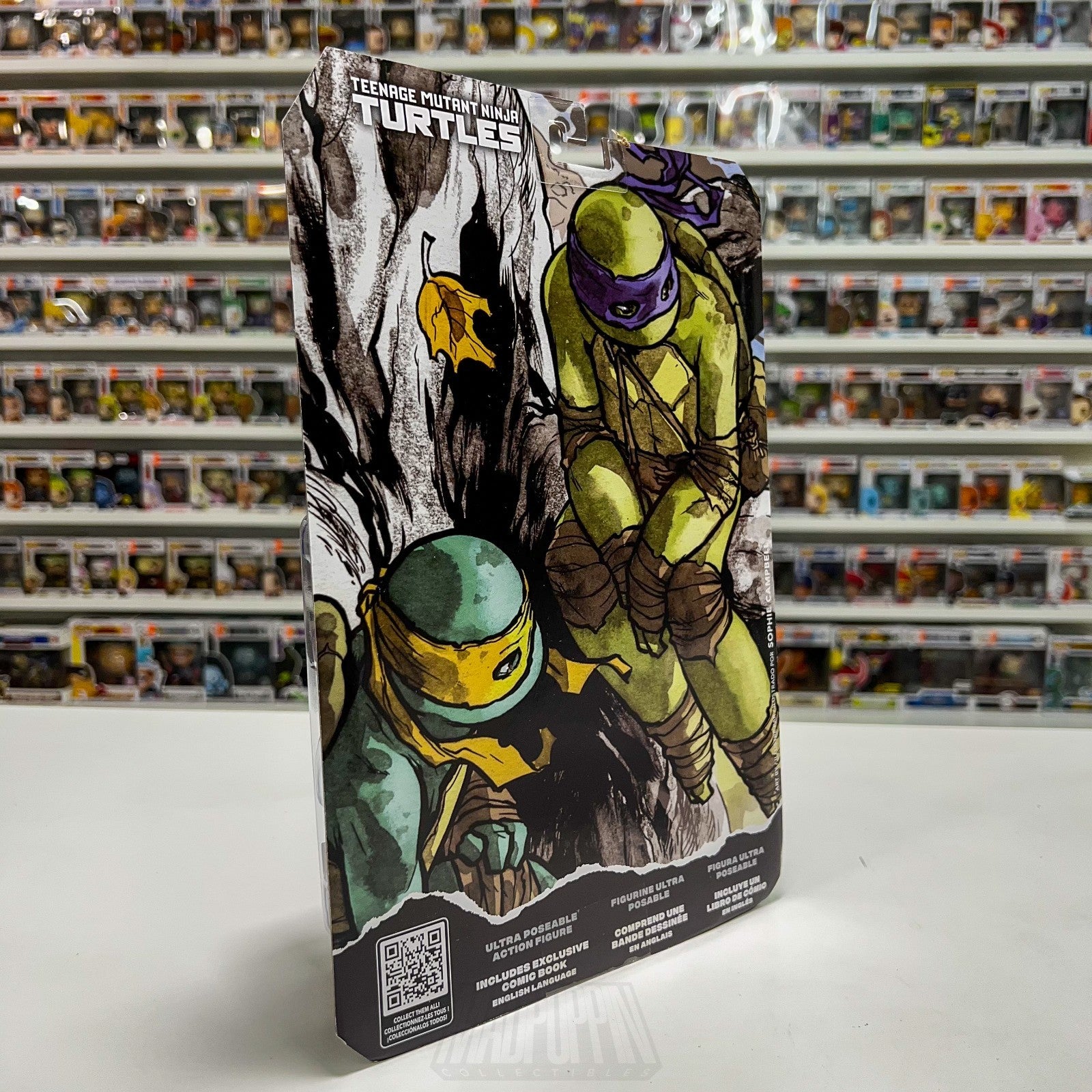 McFarlane Toys TMNT Teenage Mutant Ninja Turtles Donatello Page Punchers Micro