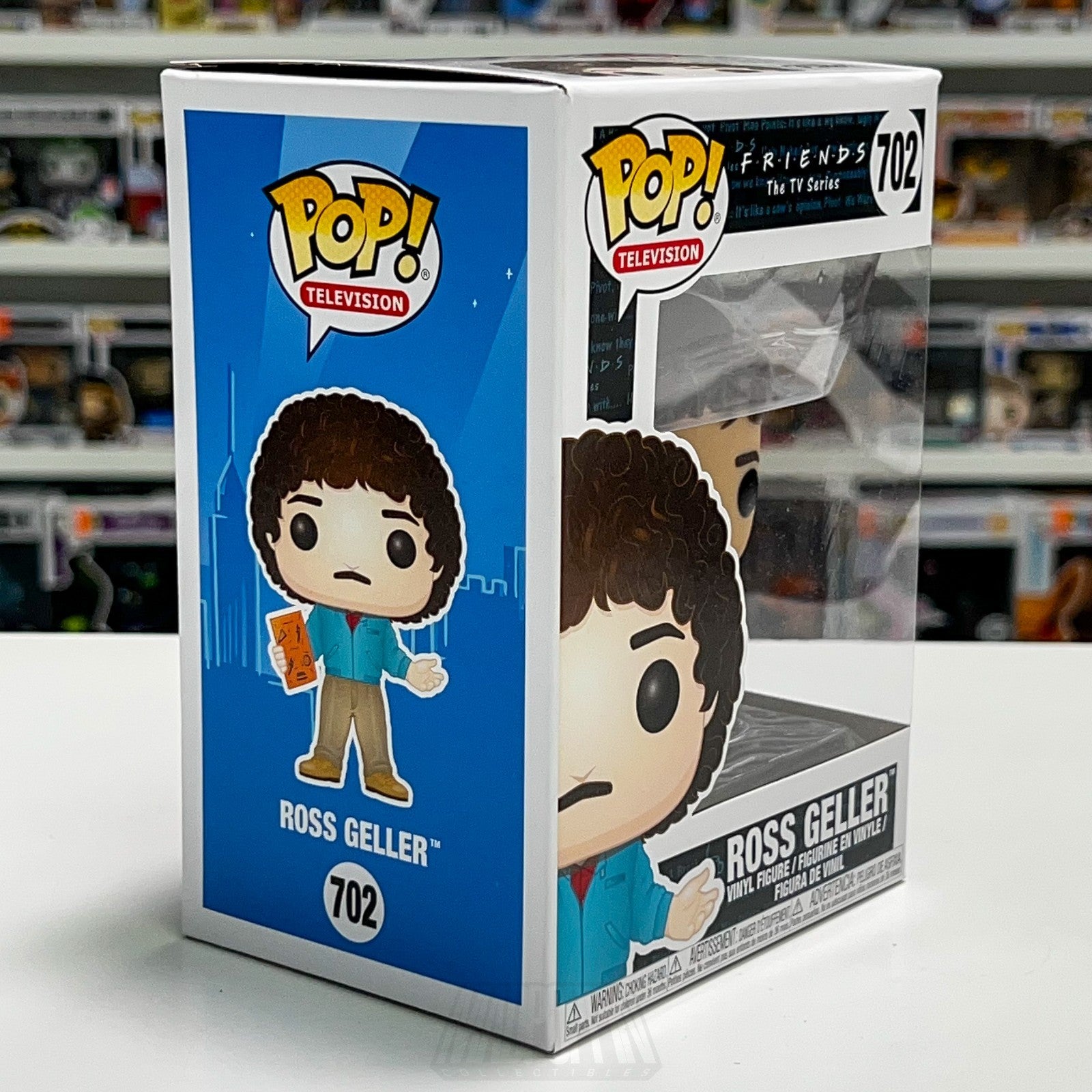 Funko Pop Television FRIENDS Ross Gellar 702 80s Hair Comedy Show Sitcom 90s NIB5