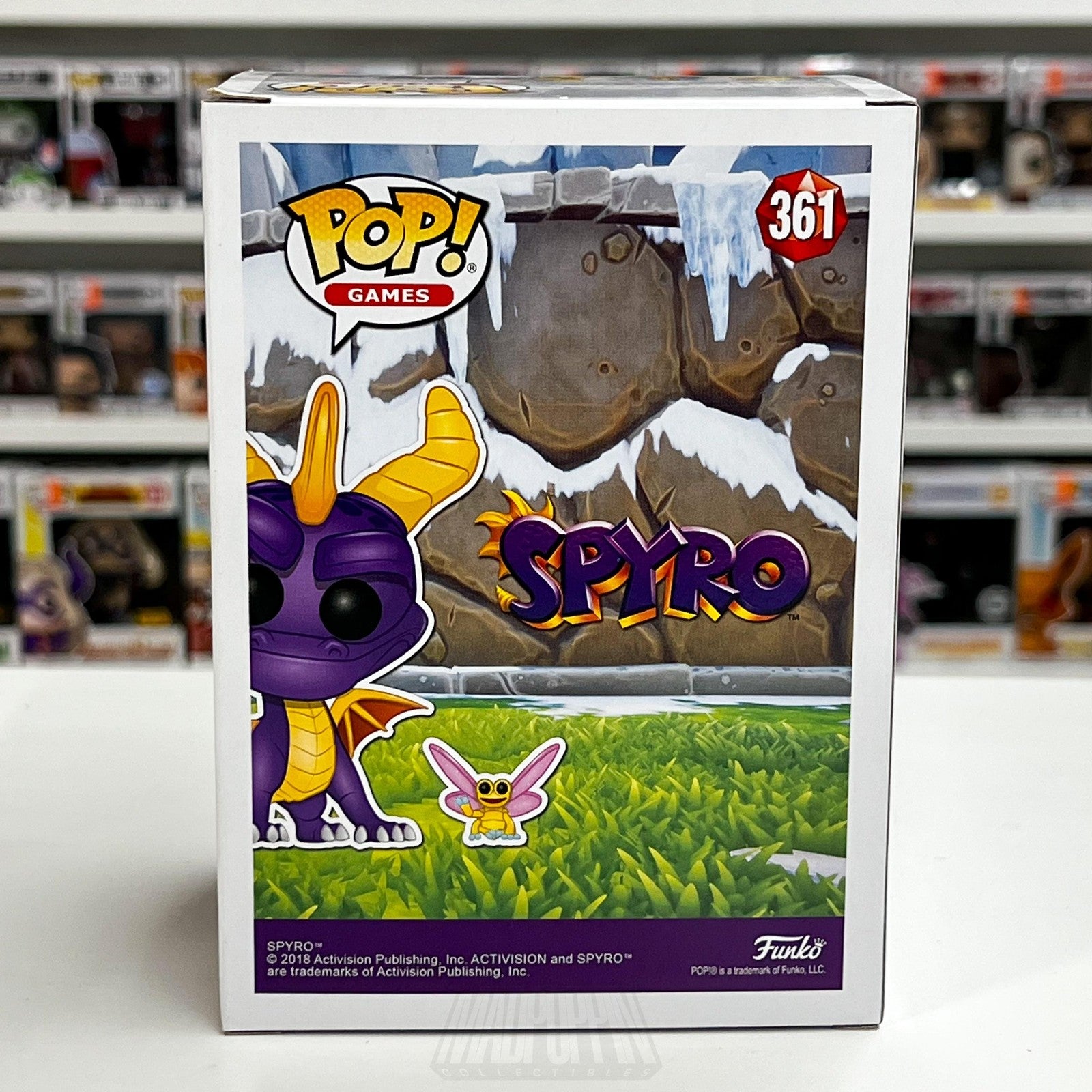 Funko POP Games Spyro and Sparx 361 Vinyl Figure New in Box 2018 PlayStation Toy