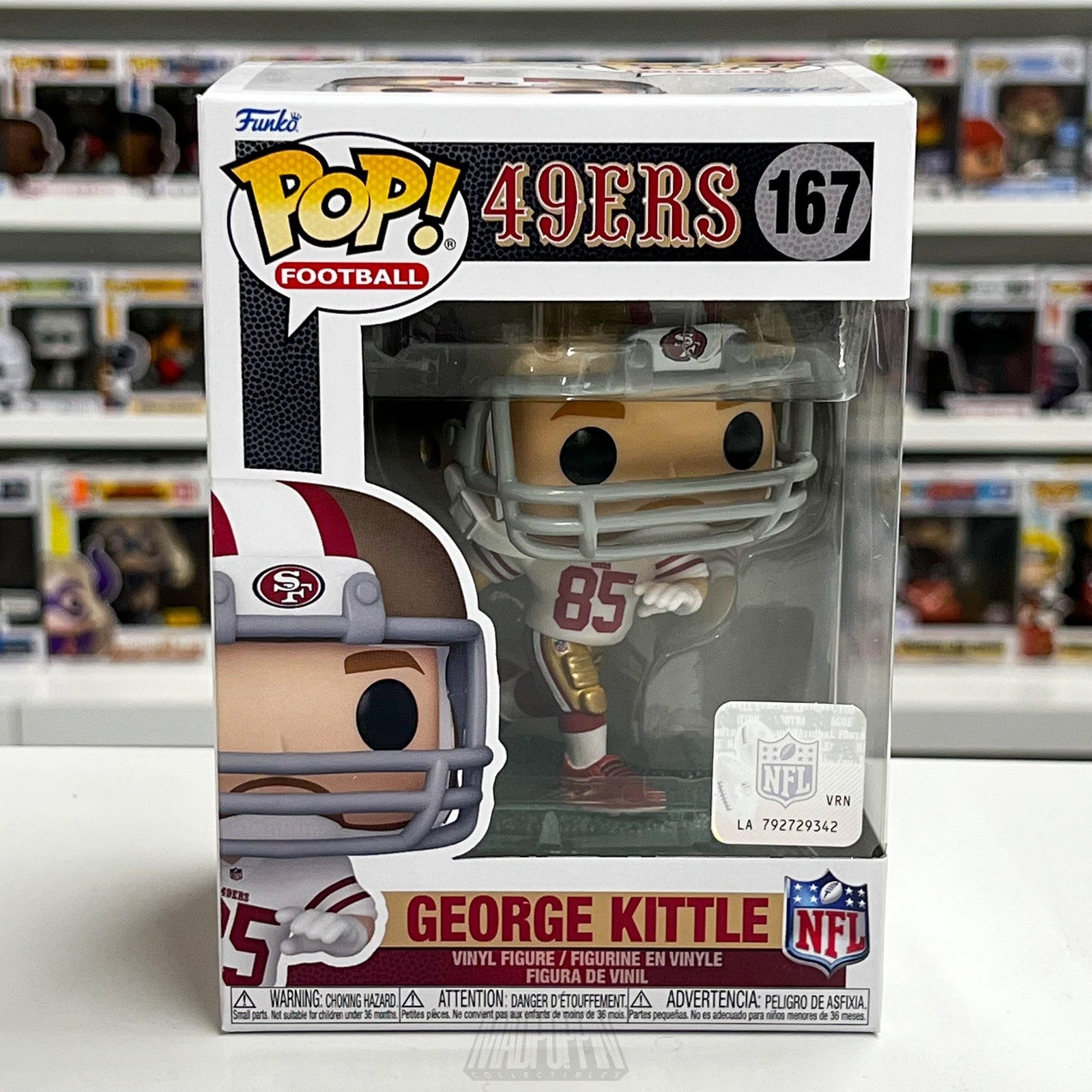 Funko Pop San Francisco 49ers George Kittle NFL Football 167 Collectible Figure
