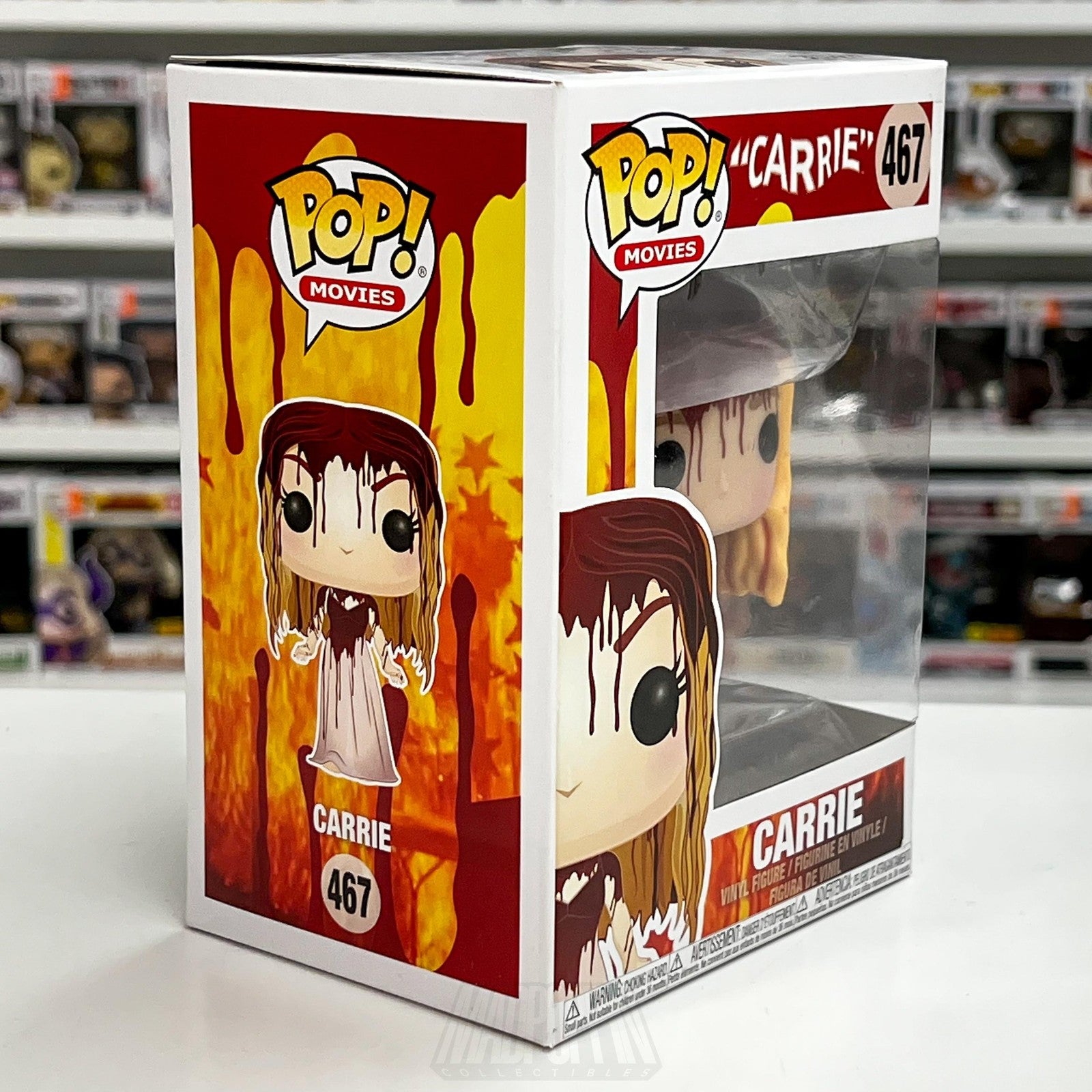 Funko Pop Movies Carrie 467 Vinyl Figure 2017 Horror NIB MGM Bloody Collectible