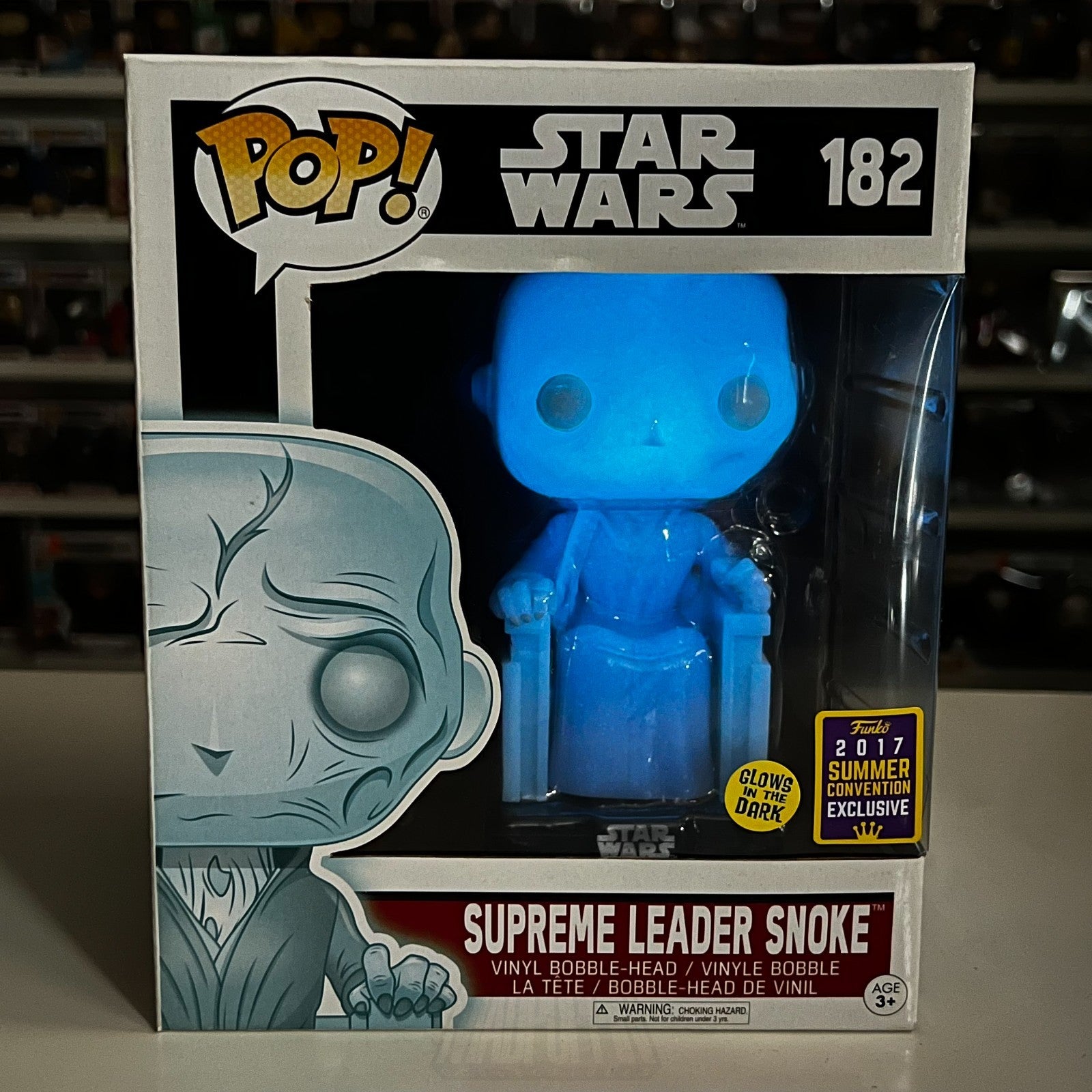 Funko Pop Star Wars Supreme Leader Snoke Glow SDCC 182 6 Inch Toy Vinyl Figure0