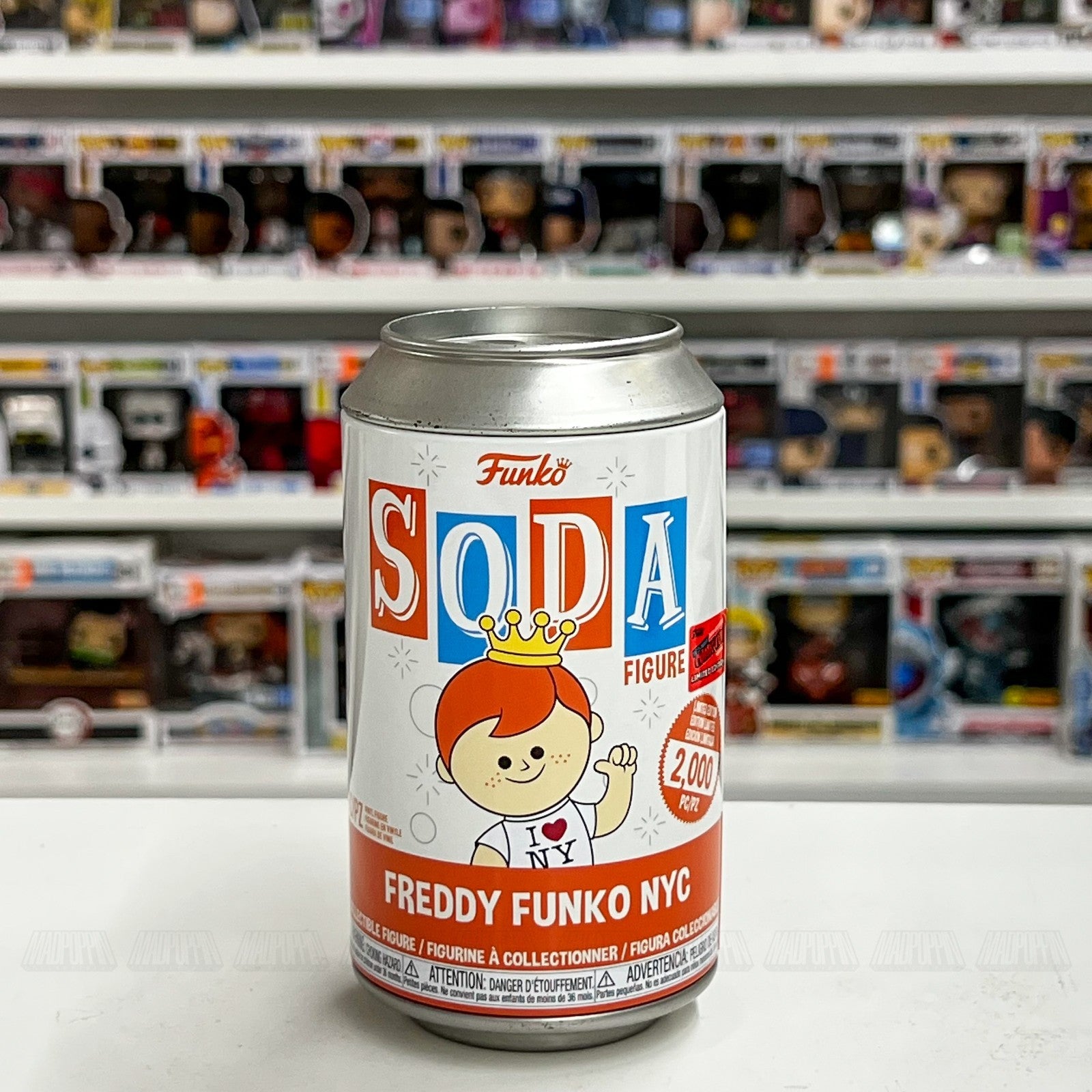 Funko Soda Freddy NYC New York Comic Con Exclusive Limited 1700 pcs LOOSE Figure