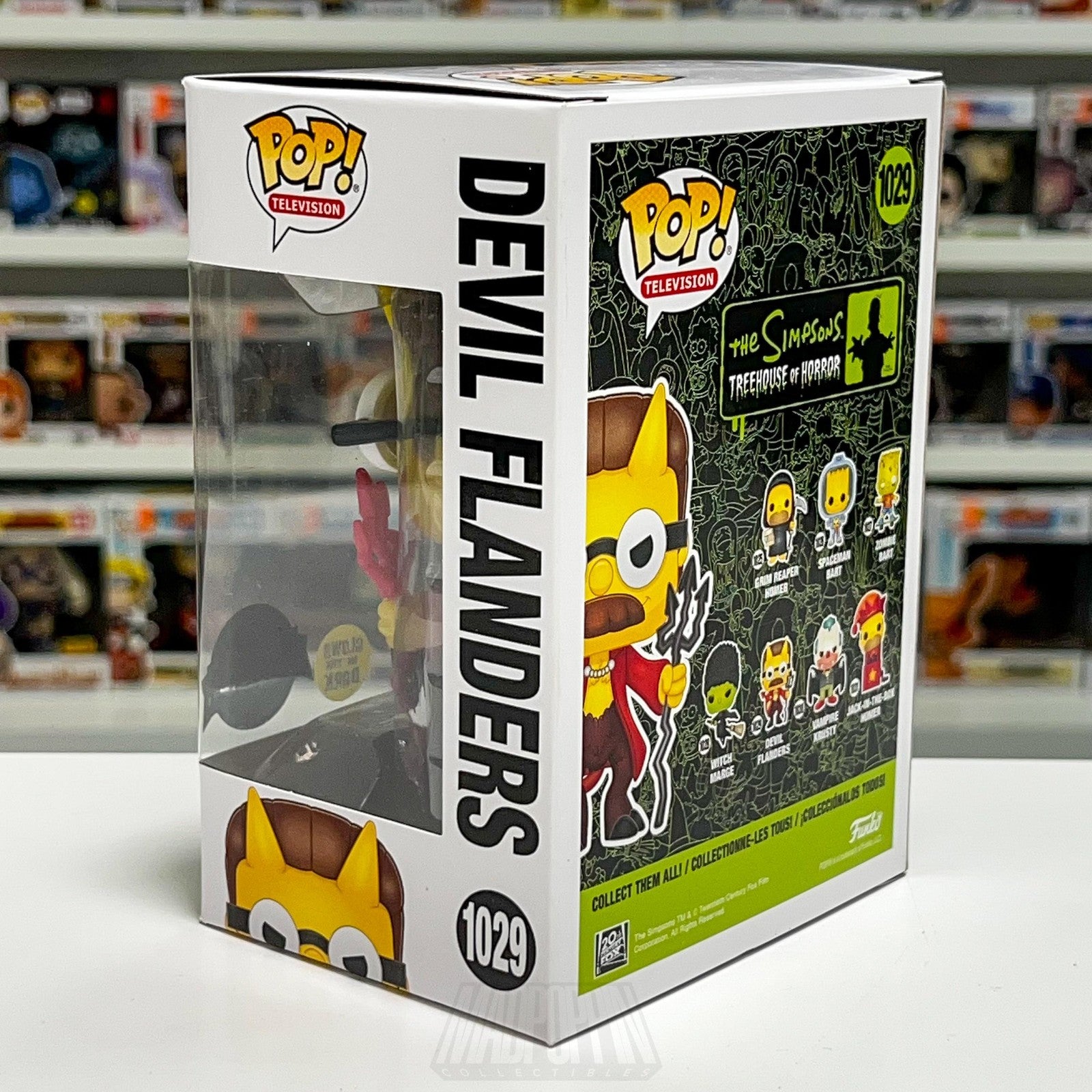 Funko Pop Simpsons Treehouse of Horror Devil Flanders 1029 Glow Special Edition