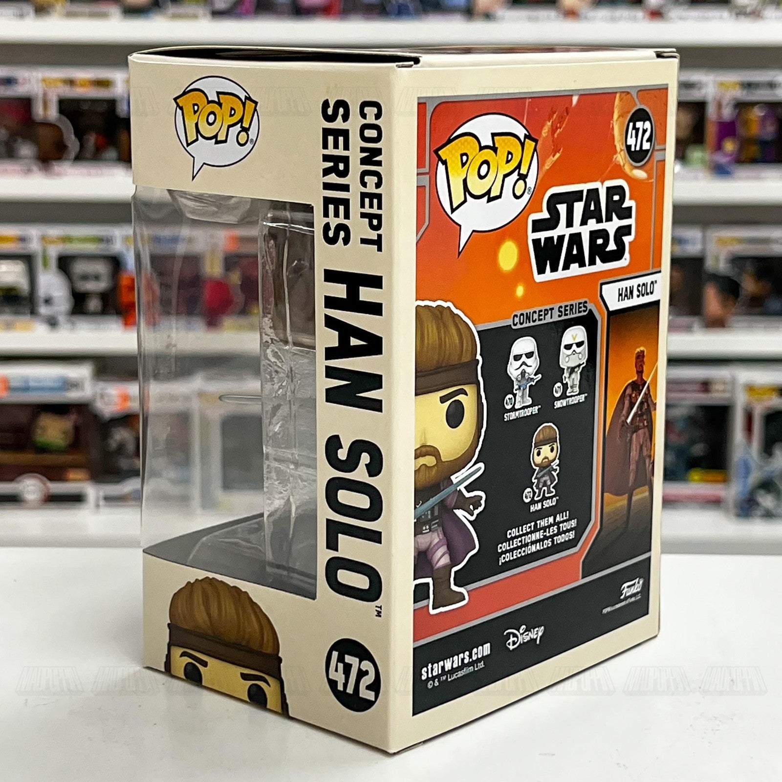 Funko Pop Star Wars Concept Series Han Solo #472 Bobble-Head Vinyl Figure New