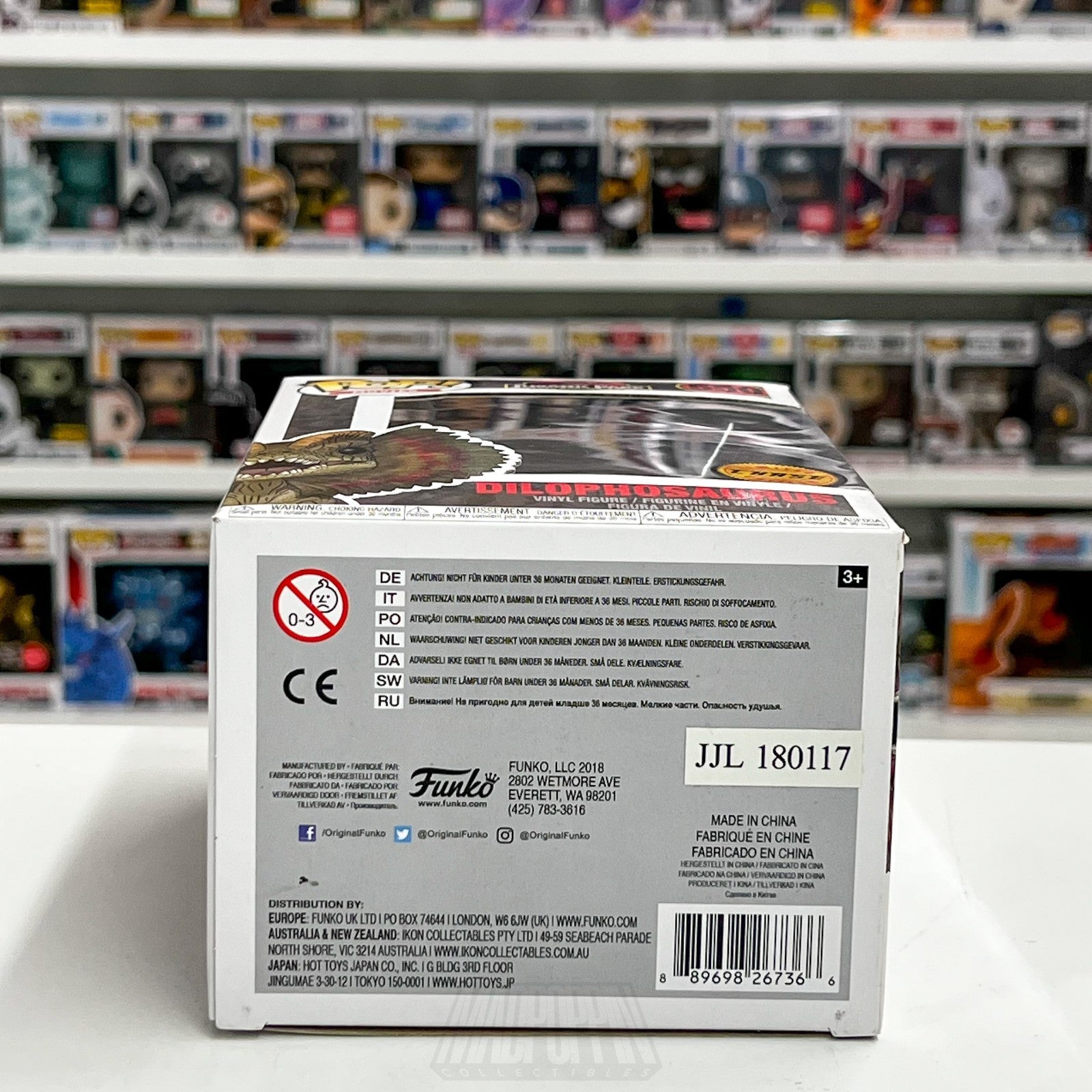 Funko Pop Movies Jurassic Park Dilophosaurus Chase Frill Tucked Down 550 Figure7