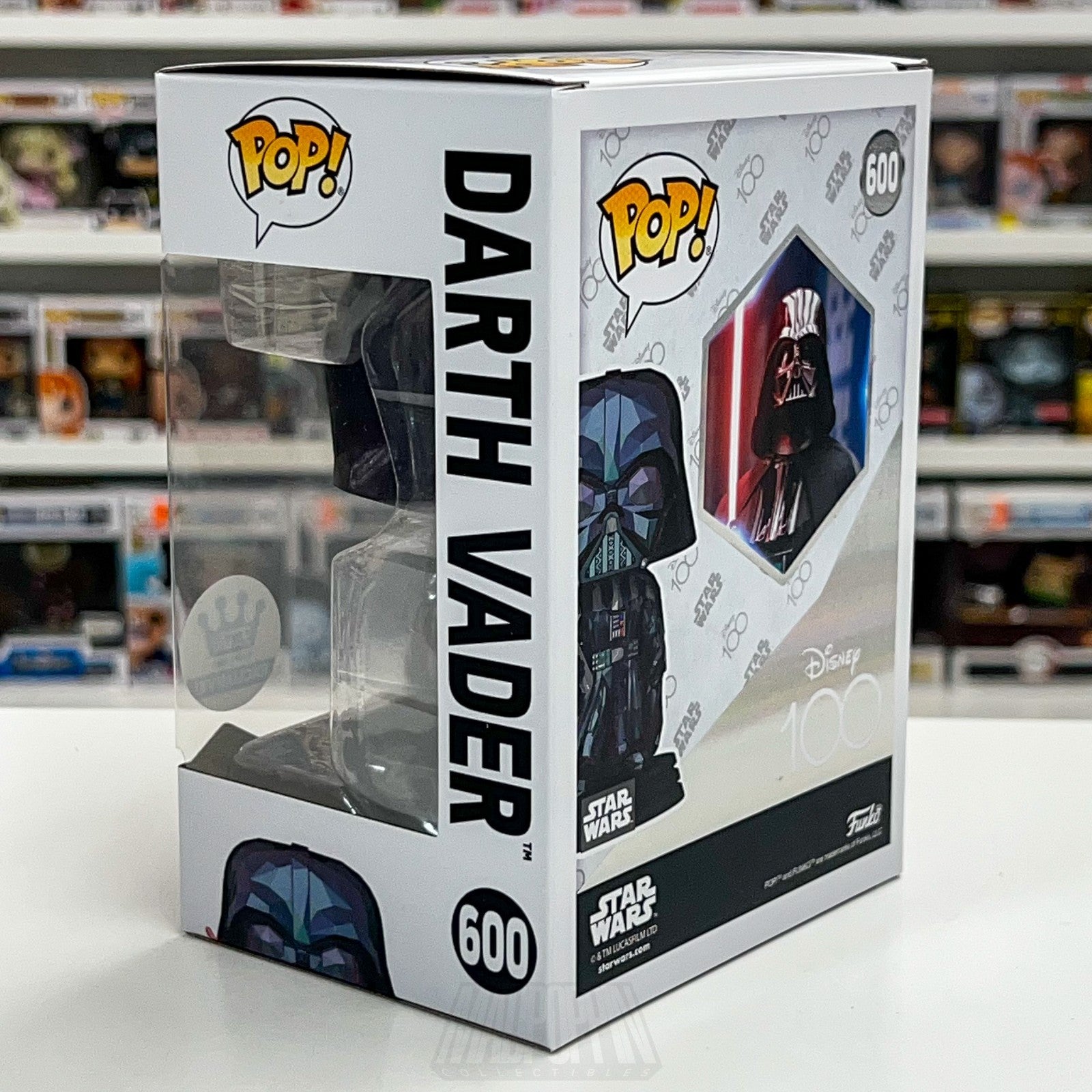 Funko Pop Star Wars Disney 100 Darth Vader Facet 600 Exclusive Sith Vinyl Figure2