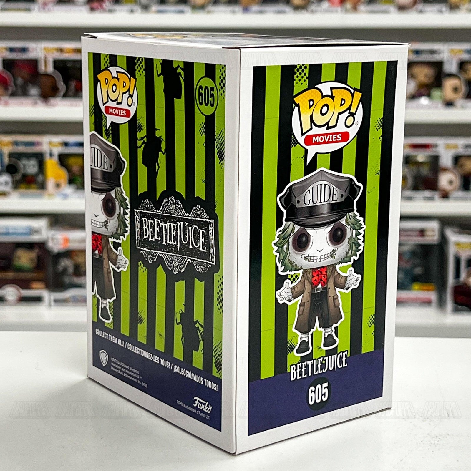 Funko Pop Beetlejuice Guide Hat Vinyl Figure 605 New In Box Collectible Movies