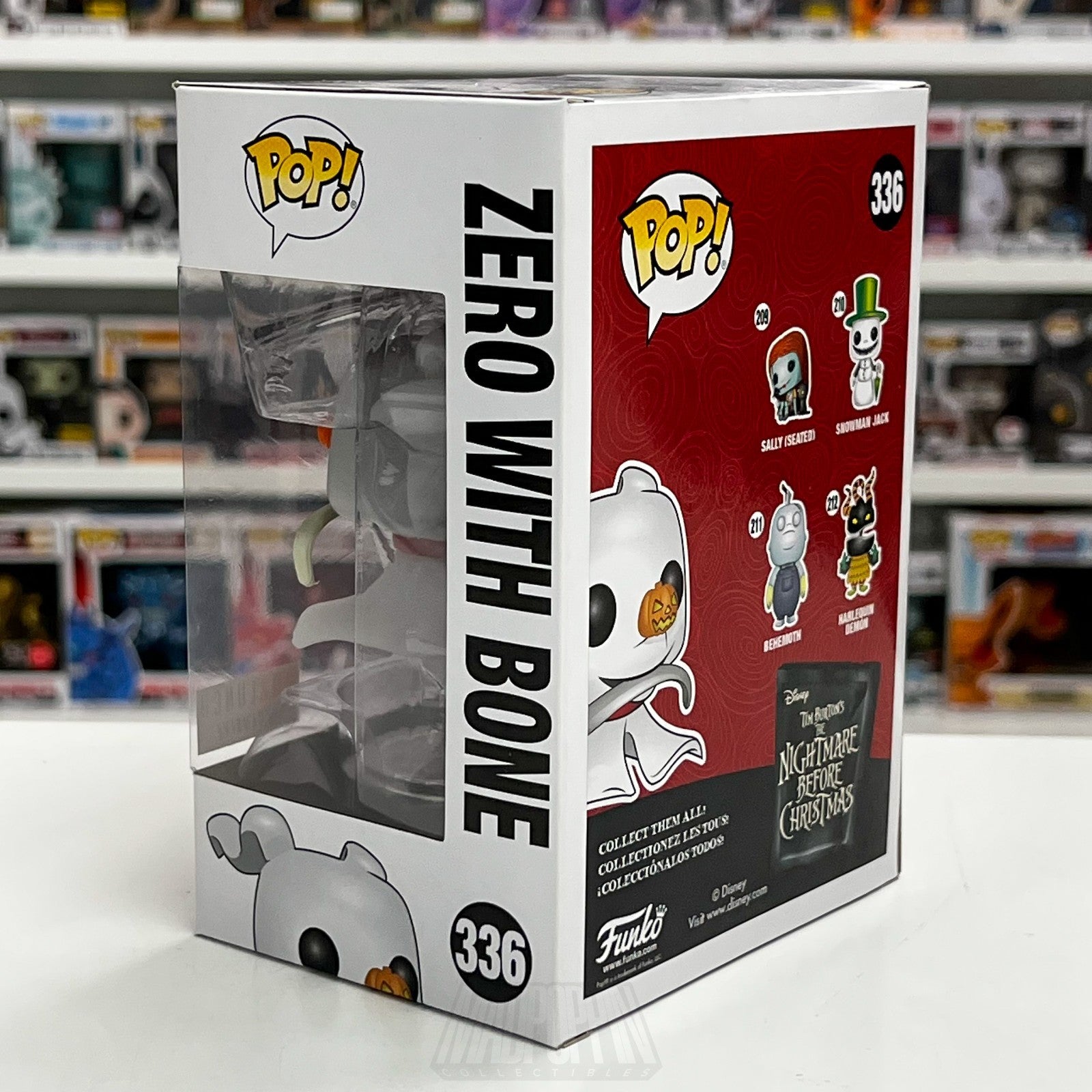 Funko Pop Disney Nightmare Before Christmas Zero Bone Boxlunch 336 Vinyl Figure2