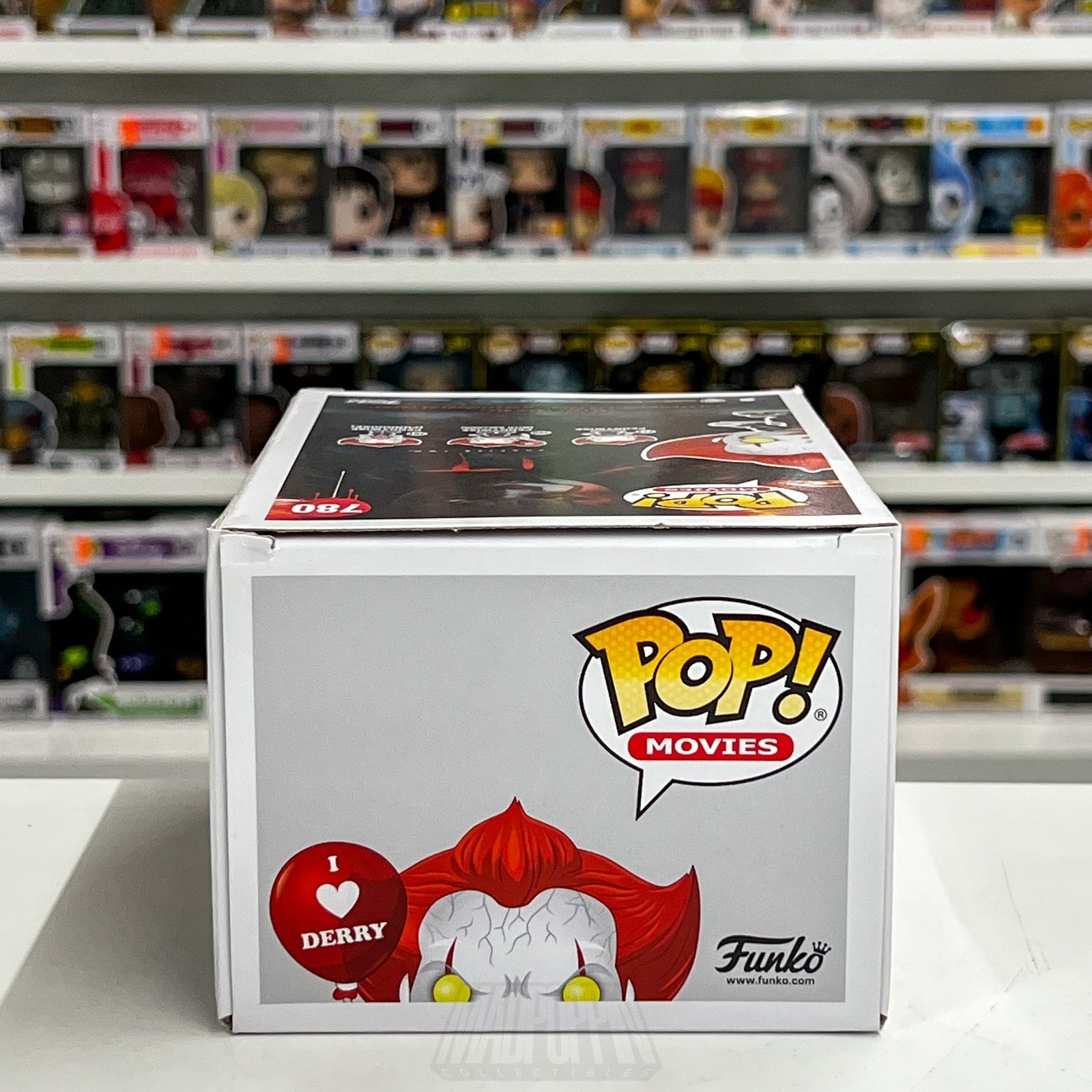 Funko Pop Movies IT Pennywise with Balloon I Heart Derry 780 Horror Vinyl Figure6
