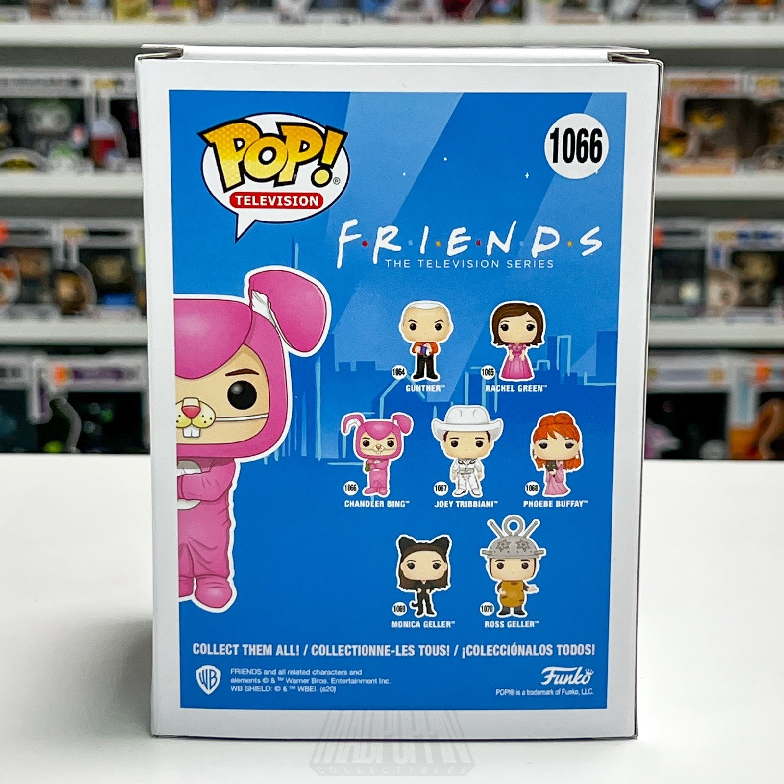 Funko Pop Television FRIENDS Chandler Bing 1066 Pink Bunny Suit Comedy Show 90s3