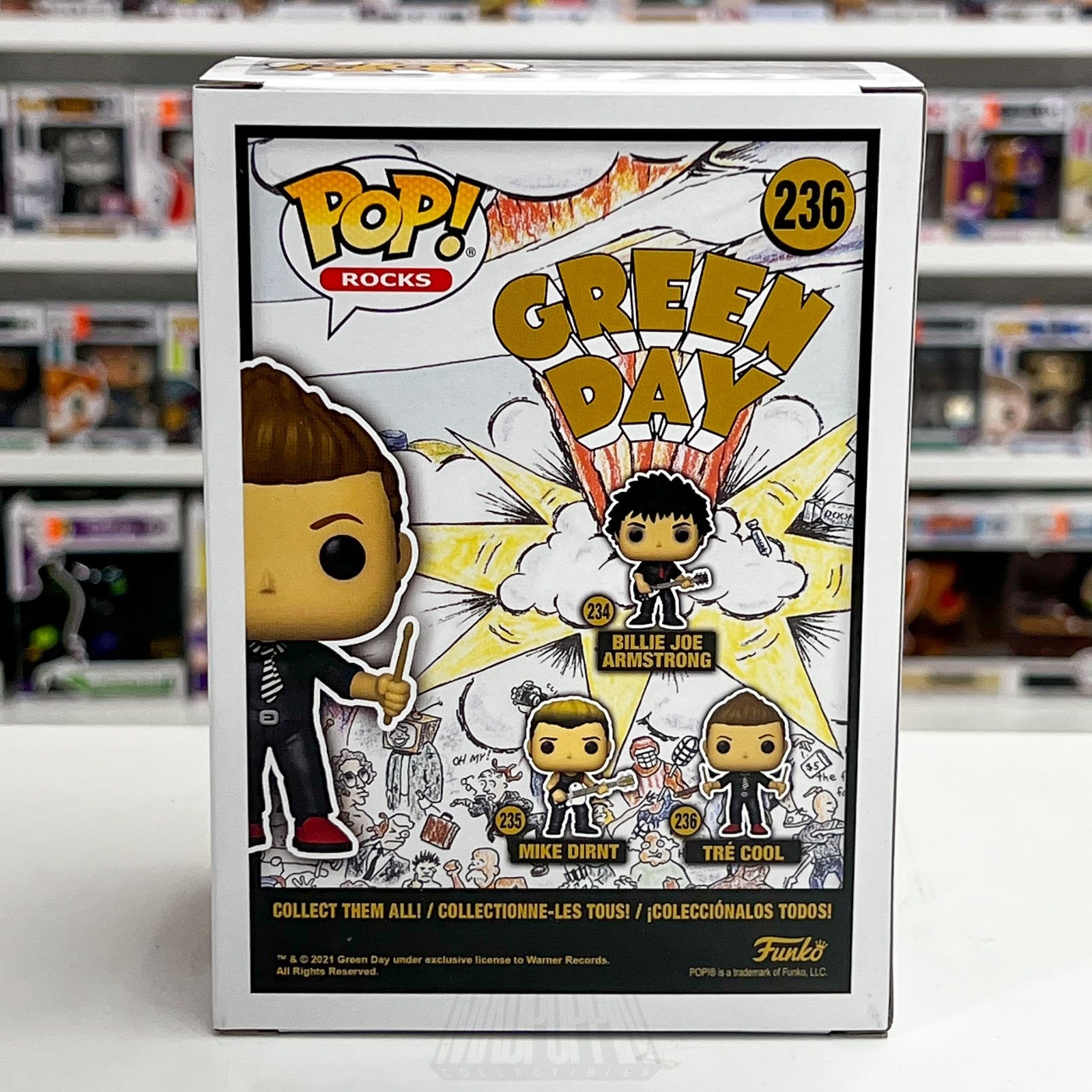 Funko Pop Rocks Green Day Tre Cool 236 American Music Punk Frank Edwin Wright3