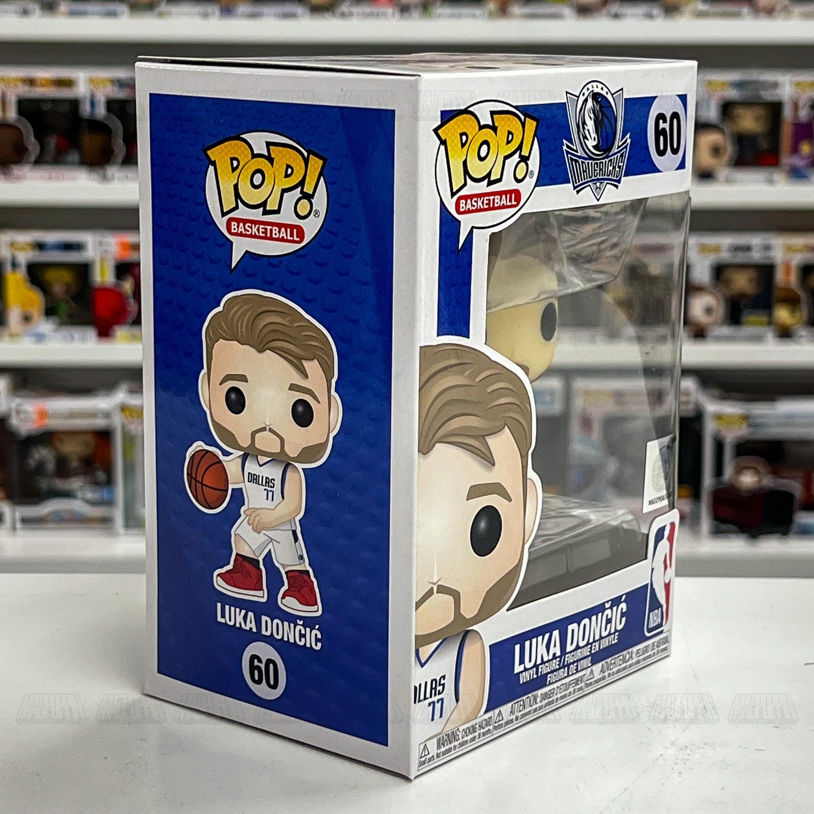 Funko Pop Luka Dončić NBA Dallas Mavericks Figure #60 Basketball Collectible NIB