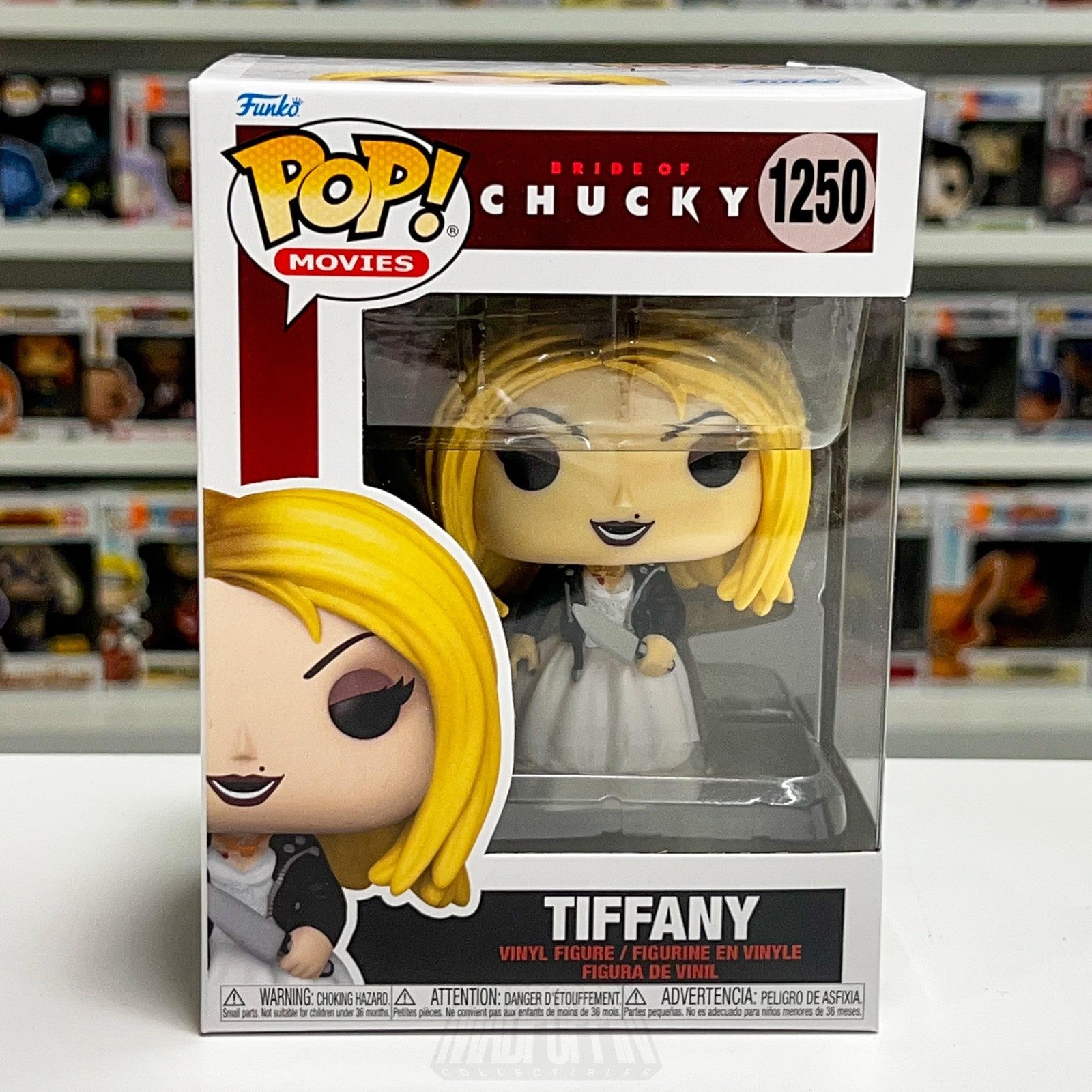 Funko Pop Movies Bride of Chucky Tiffany with Knife 1250 Vinyl Figure Horror New