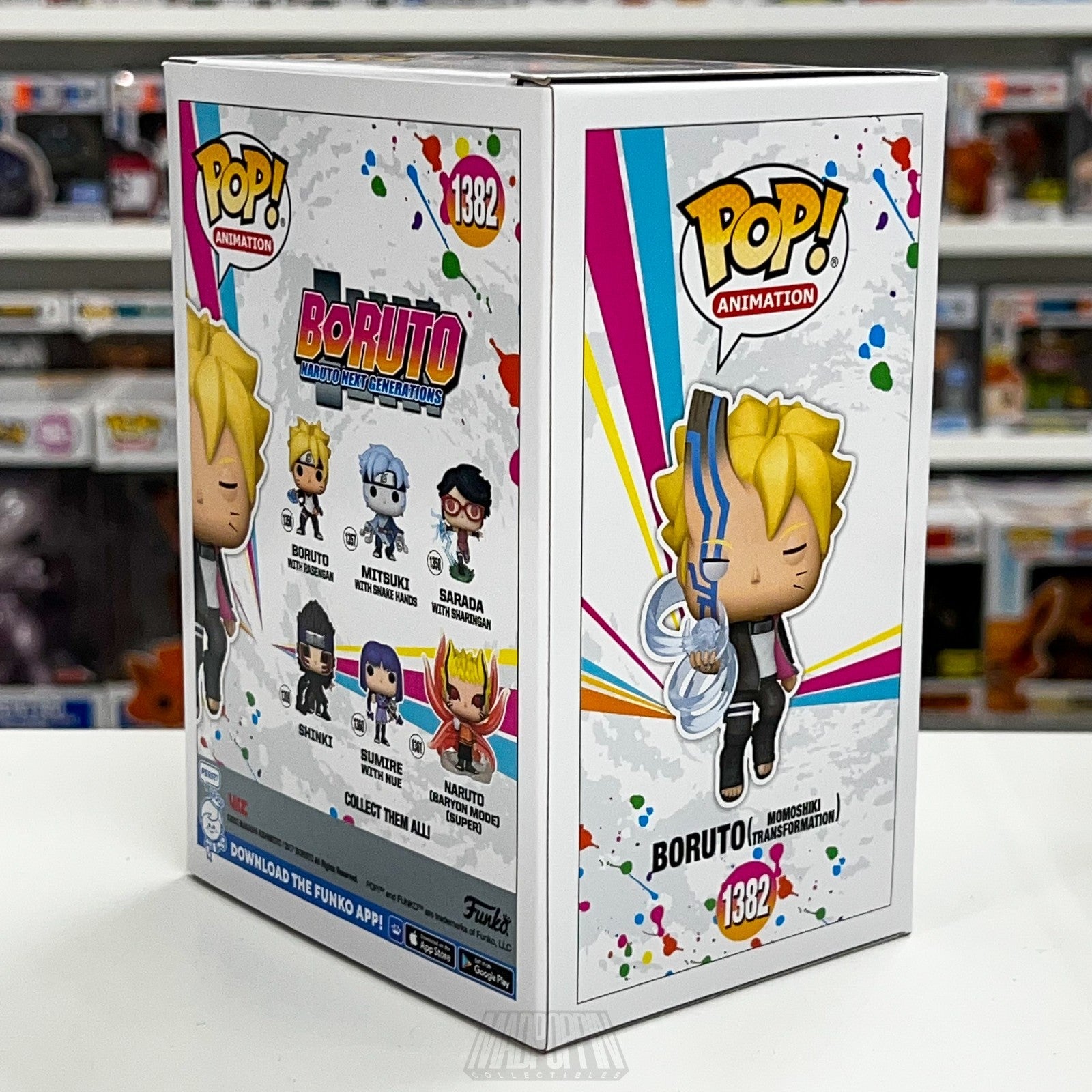 Funko Pop Anime Boruto Momoshiki Transformation Glow Chase SDCC Toy Stop 1382