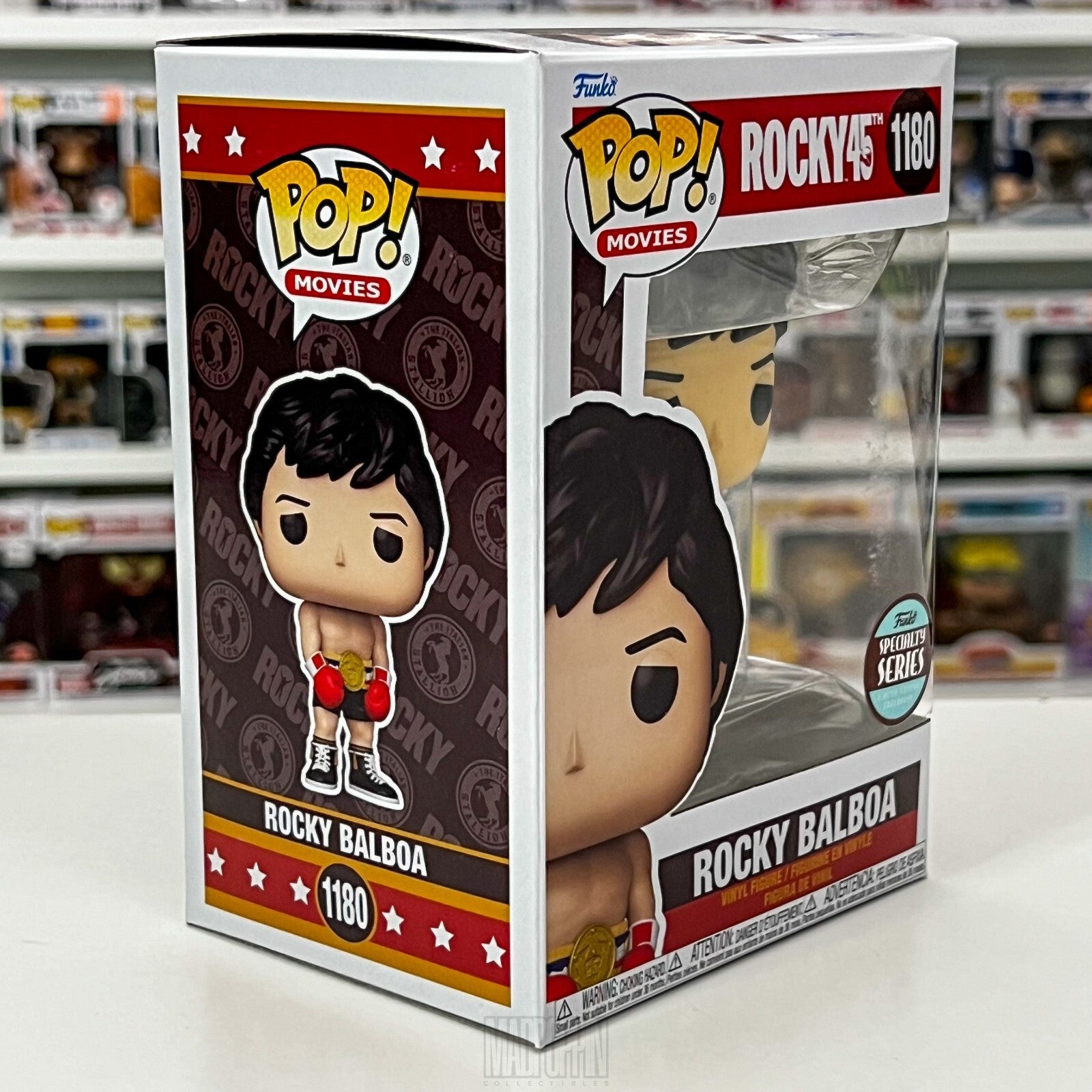 Funko Pop Movies Rocky Balboa w/Championship Belt Specialty Series Boxing 1180
