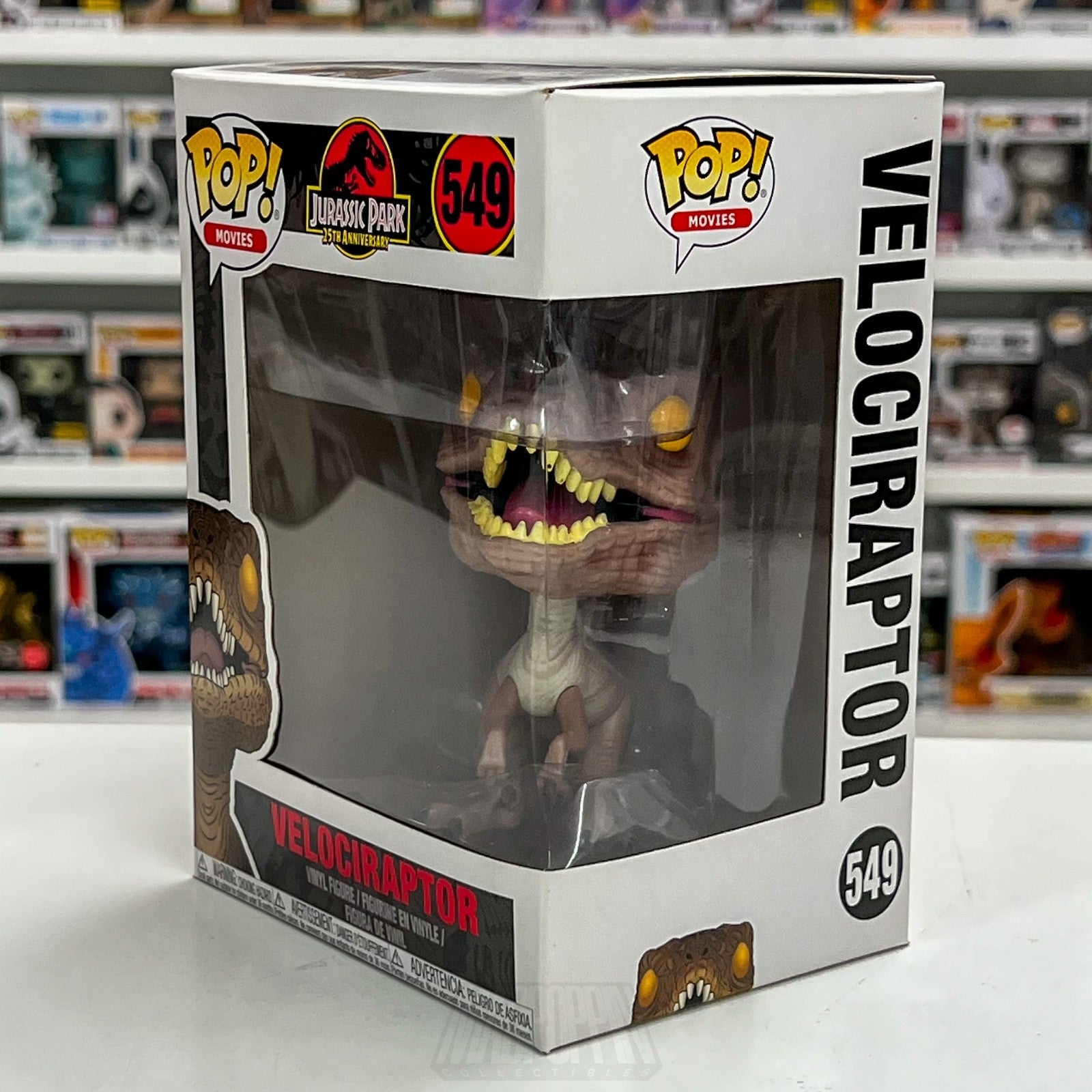 Funko Pop Movies Jurassic Park Velociraptor 549 Dinosaur Universal Vinyl Figure1