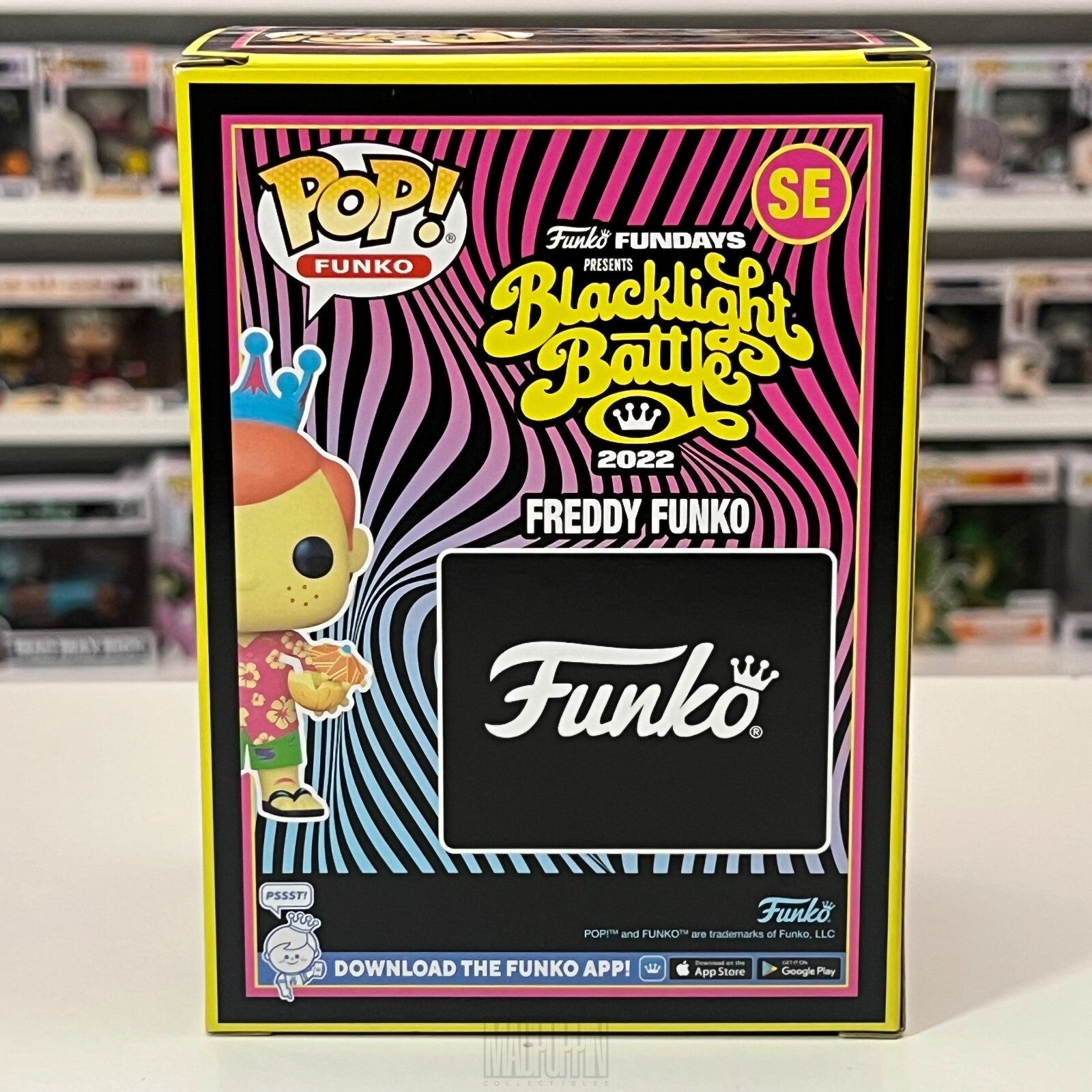 Funko Pop Freddy Summertime Fundays Blacklight Battle 2022 LE 500 Pieces SE