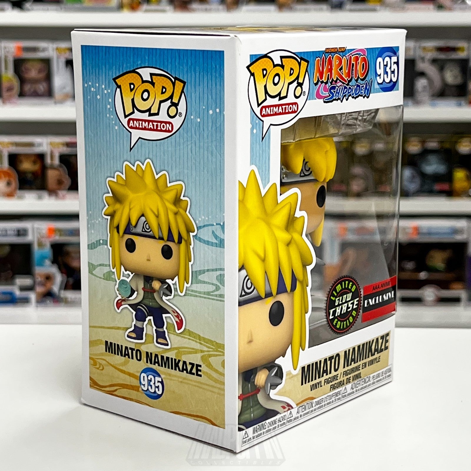 Funko Pop Anime Naruto Minato Namikaze Chase Glow AAA Exclusive 935 Vinyl Figure6