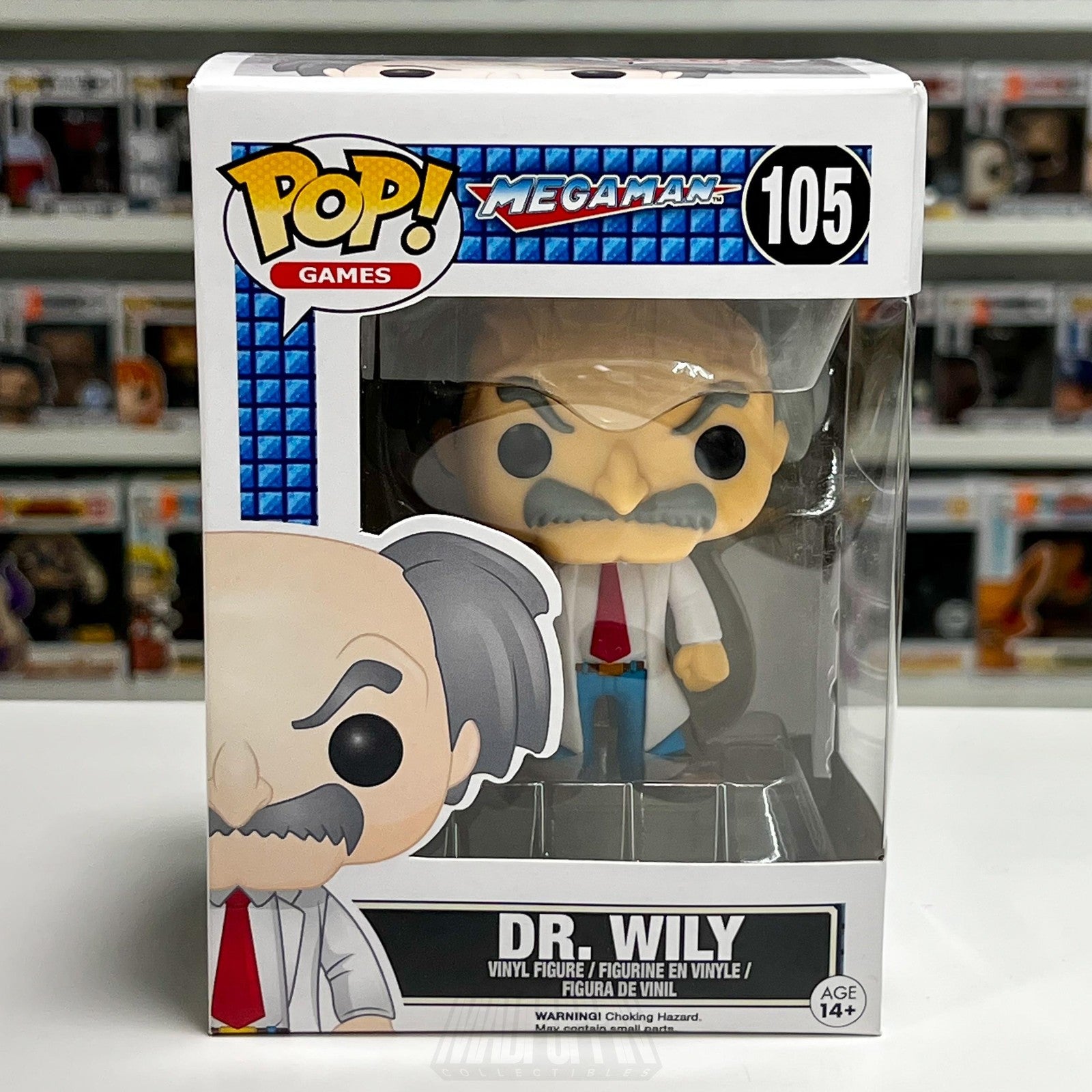 Funko Pop! Games Mega Man Dr. Wily #105 Vinyl Figure New Video Game Capcom Toy