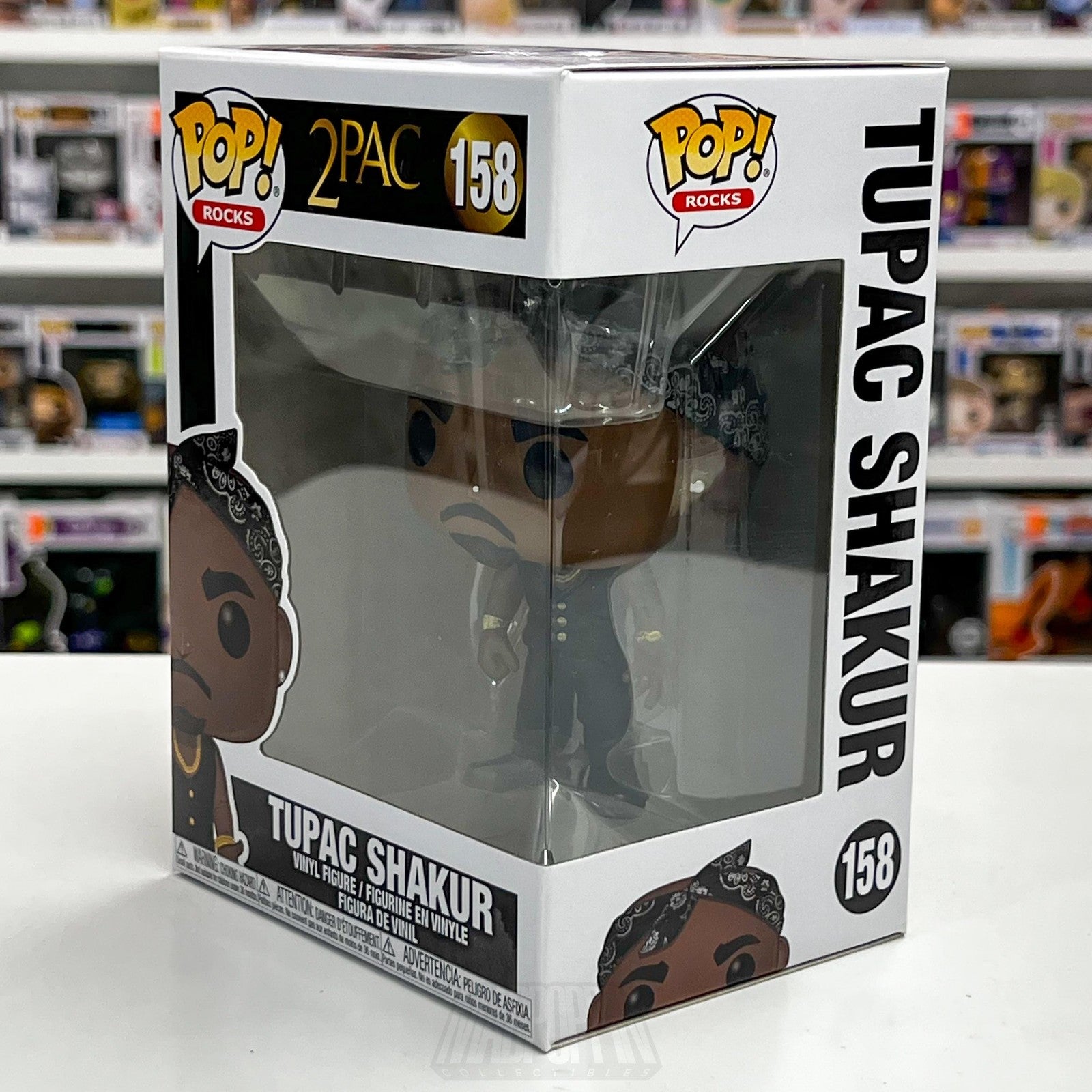 Funko Pop! Rocks 2Pac Tupac Shakur #158 Vinyl Figure 2019 Boxed Collectible1