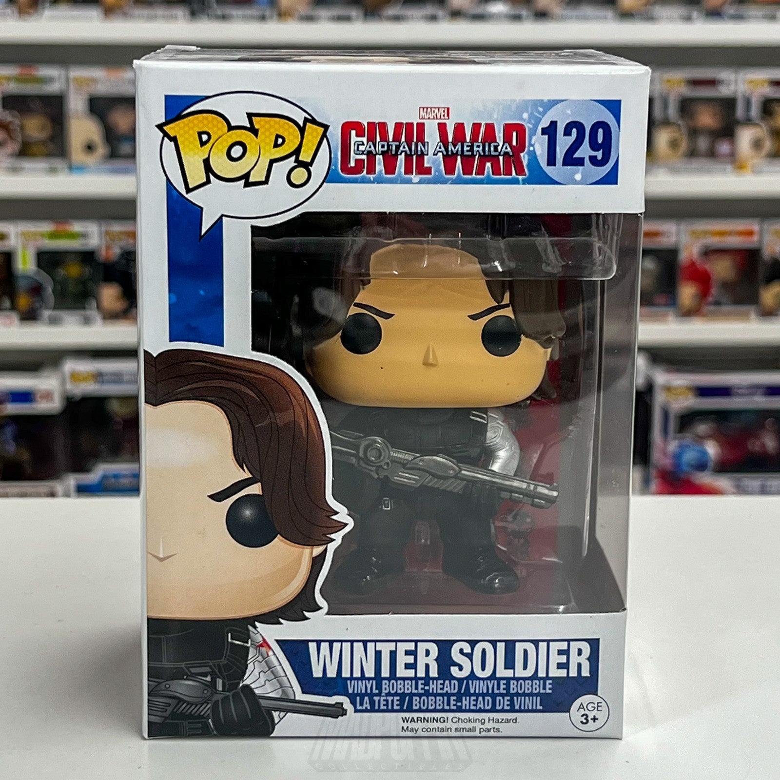 Funko Pop Marvel Captain America Civil War Winter Soldier 129 Toy Vinyl Figure0