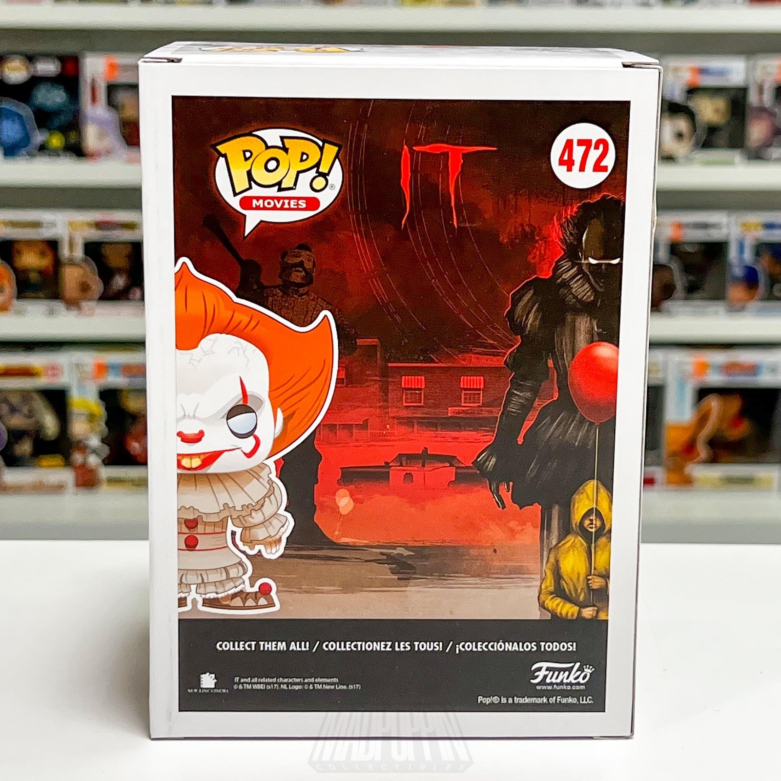 Funko Pop Movies IT Pennywise With Boat 472 Chase Sepia Limited Vinyl Figure NIB