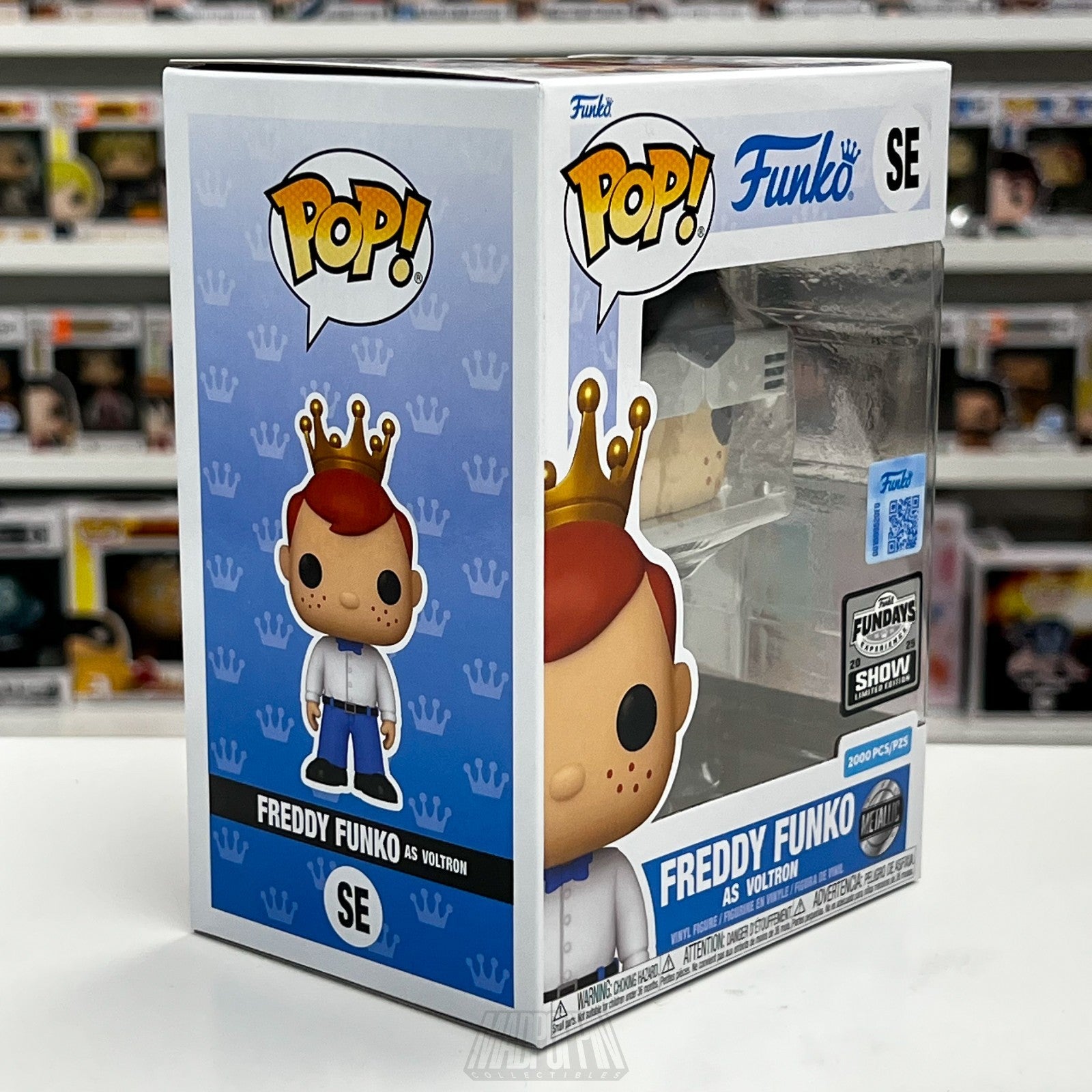 Funko Pop Fundays 2025 Freddy as Voltron Defender Universe Metallic 2000pcs SE
