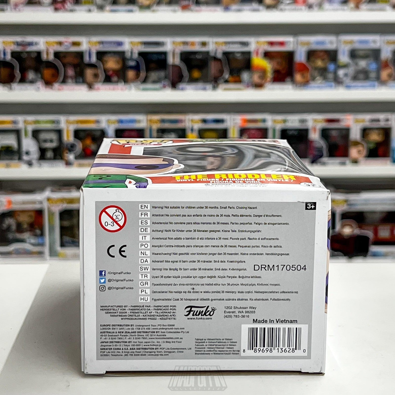 Funko Pop Heroes The Riddler 183 Batman Classic TV Series Vinyl Figure New Boxed