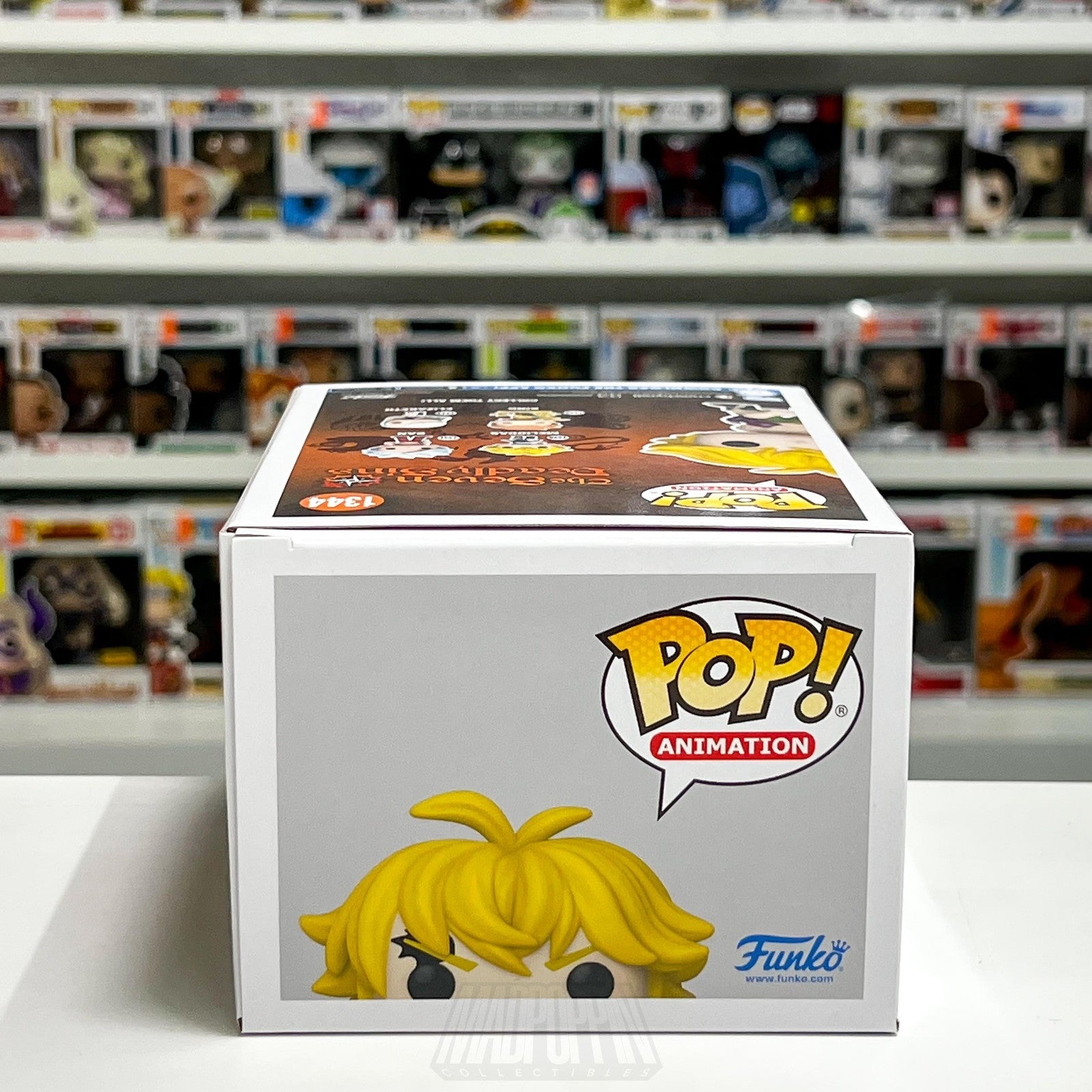 Funko Pop Animation Seven Deadly Sins Meliodas 1344 PX Previews Glow Chase Anime