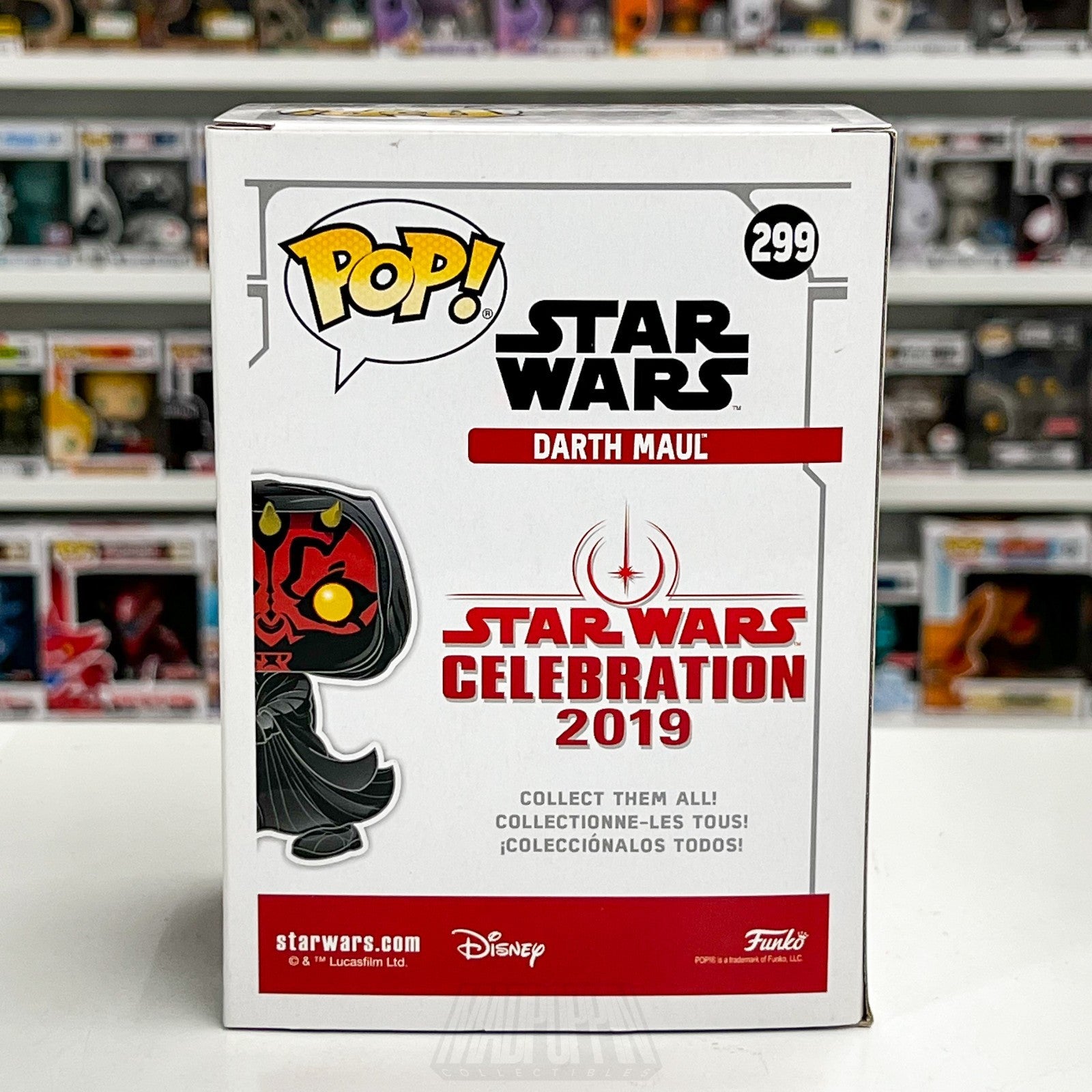 Funko Pop Star Wars Celebration Darth Maul 299 Galactic Sith Lord Vinyl Figure3