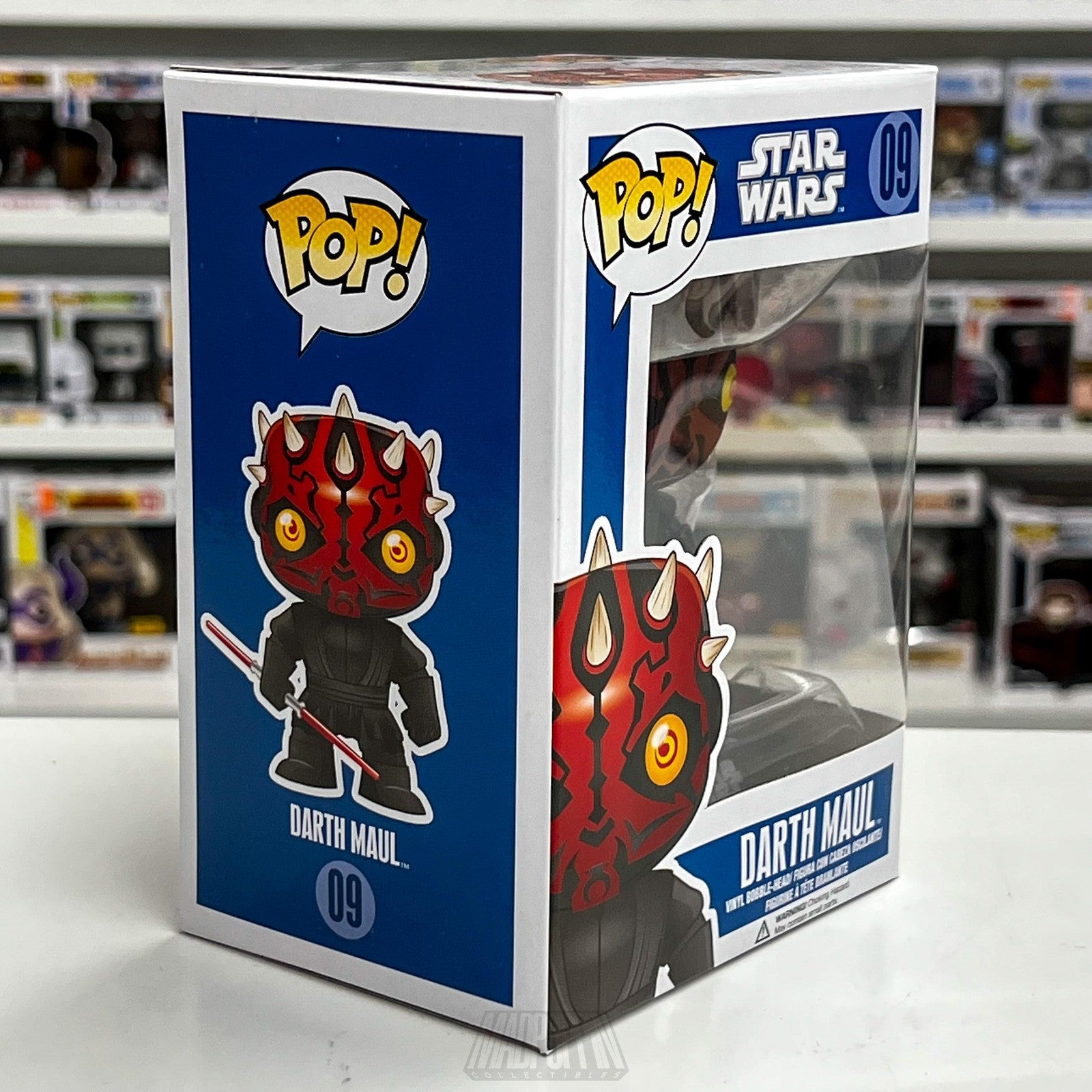 Funko Pop Star Wars Darth Maul 09 Sith Lord Blue Box Vinyl Bobble-Head Figure