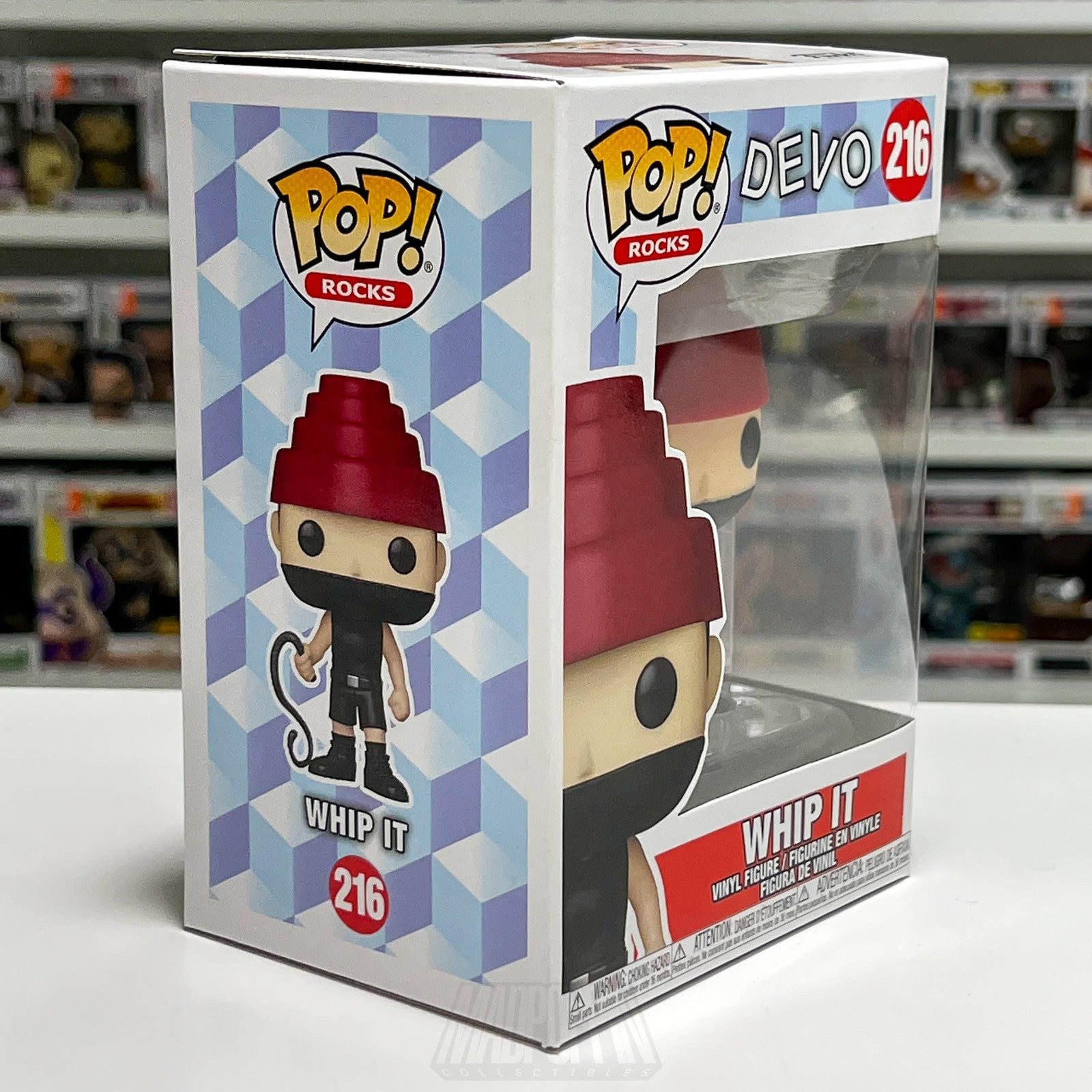 Funko Pop! Rocks Devo Whip It 216 Vinyl Figure Pop Vinyl New In Box 2021 Band