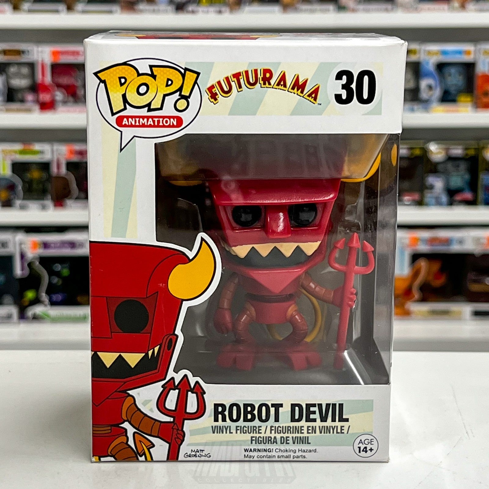 Funko Pop Animation Futurama Robot Devil 30 Beelzebot 2015 Vaulted Vinyl Figure0