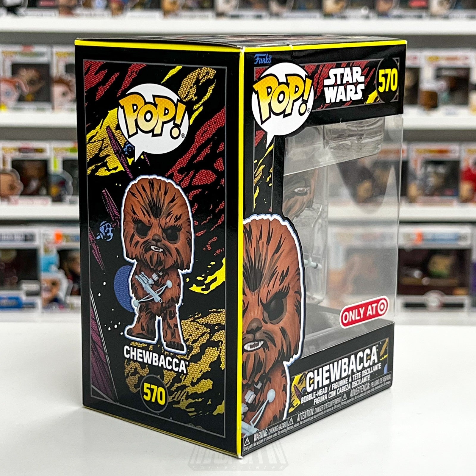 Funko Pop Star Wars Chewbacca w/Bowcaster Retro Target 570 Wookie Vinyl Figure5