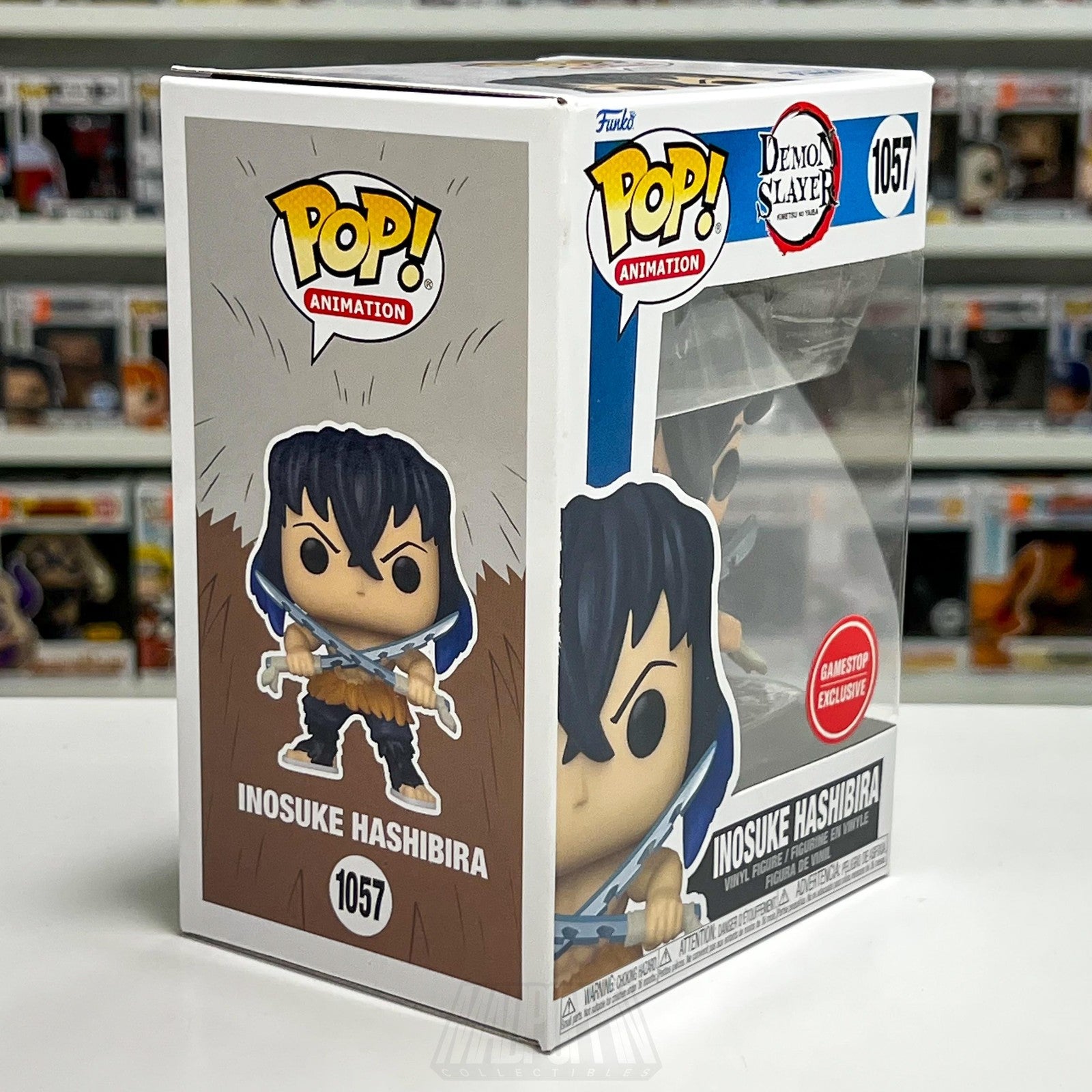 Funko Pop Animation Demon Slayer Inosuke Hashibira 1057 GameStop Exclusive Toy