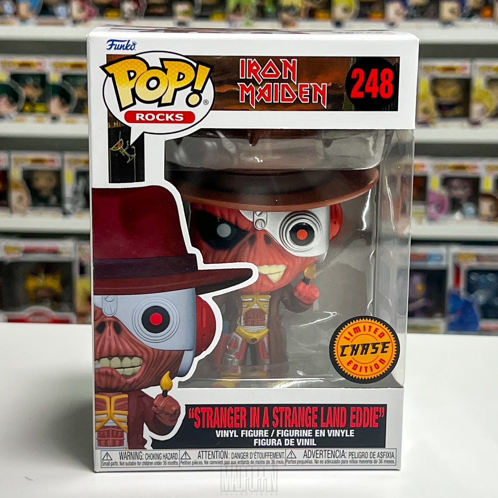 Funko Pop Rocks Iron Maiden Stranger Strange Land Eddie Chase Heavy Metal 248