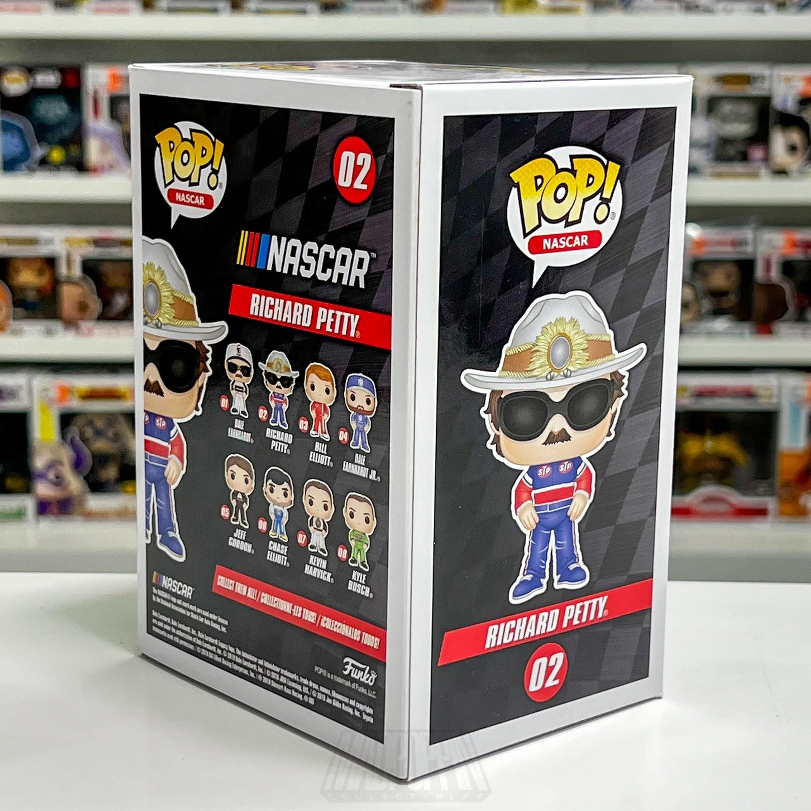 Funko Pop NASCAR Richard Petty 02 Vinyl Figure Autographed SWAU Authenticated