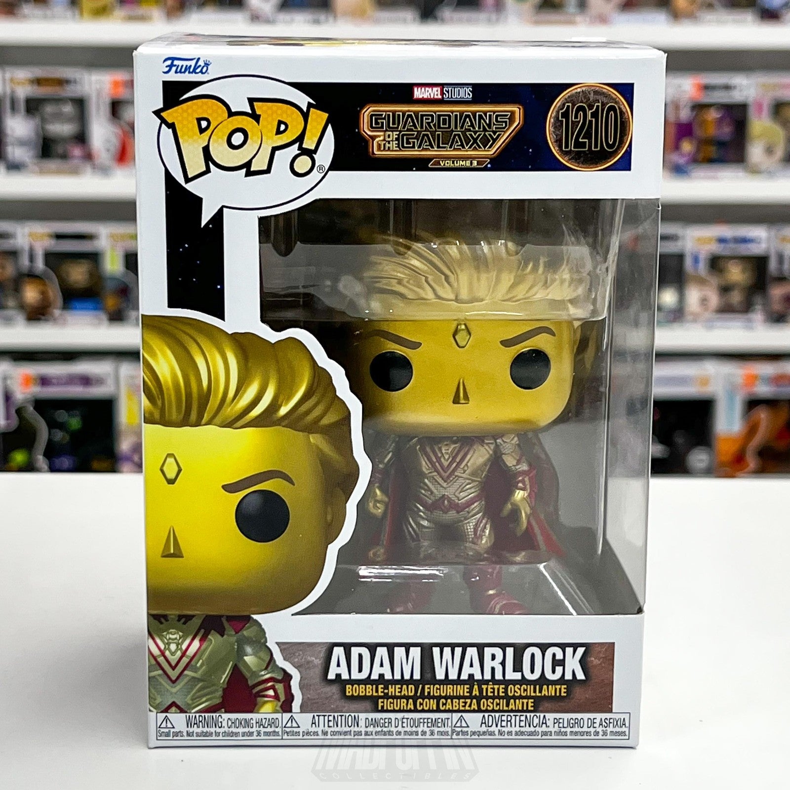 Funko Pop Marvel Adam Warlock 1210 Guardians of the Galaxy Vol 3 Bobblehead0