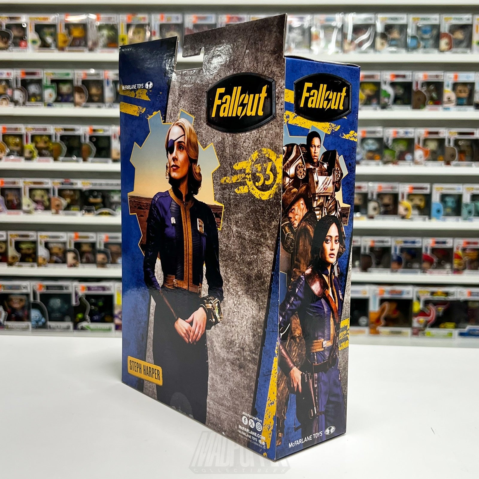 McFarlane Toys Fallout Steph Harper 7 Inch Action Figure Video Game Bethseda