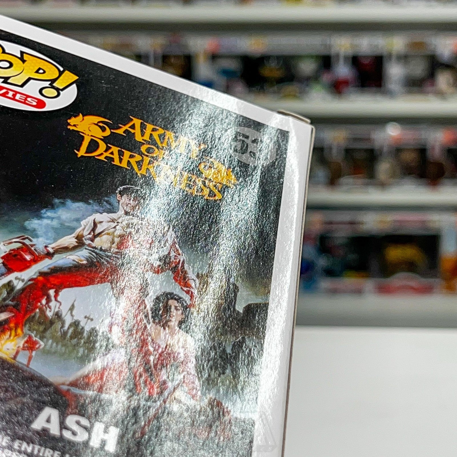 Funko Pop Movies Army of Darkness Ash 53 VAULTED Figure Box Wear Horror Movie